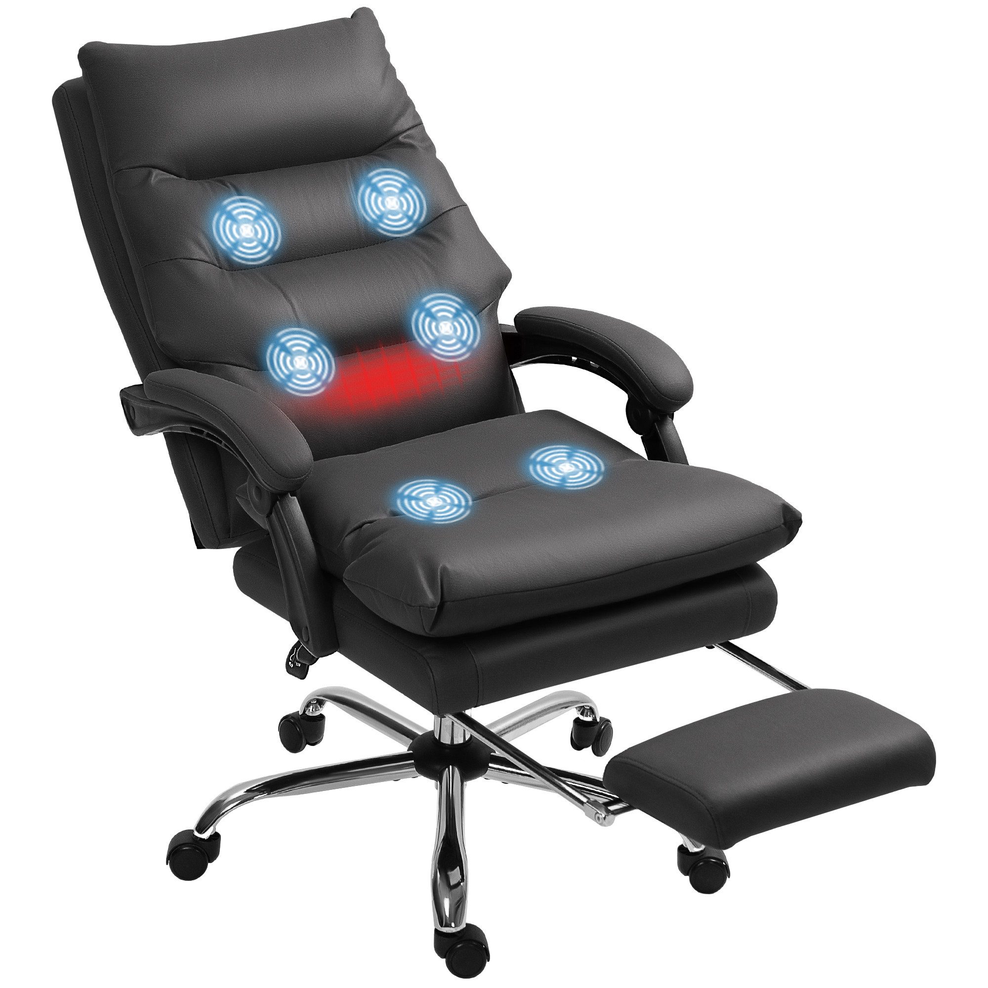 Vinsetto Schreibtischstuhl Bürostuhl mit Massagefunktion (Bürostuhl günstig online kaufen