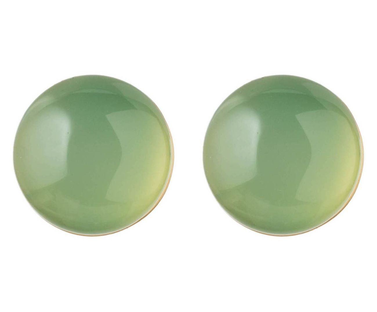 Gemshine Paar Ohrstecker »meeresgrüne Chalcedon Edelstein Cabochons«, Made  in Spain online kaufen | OTTO