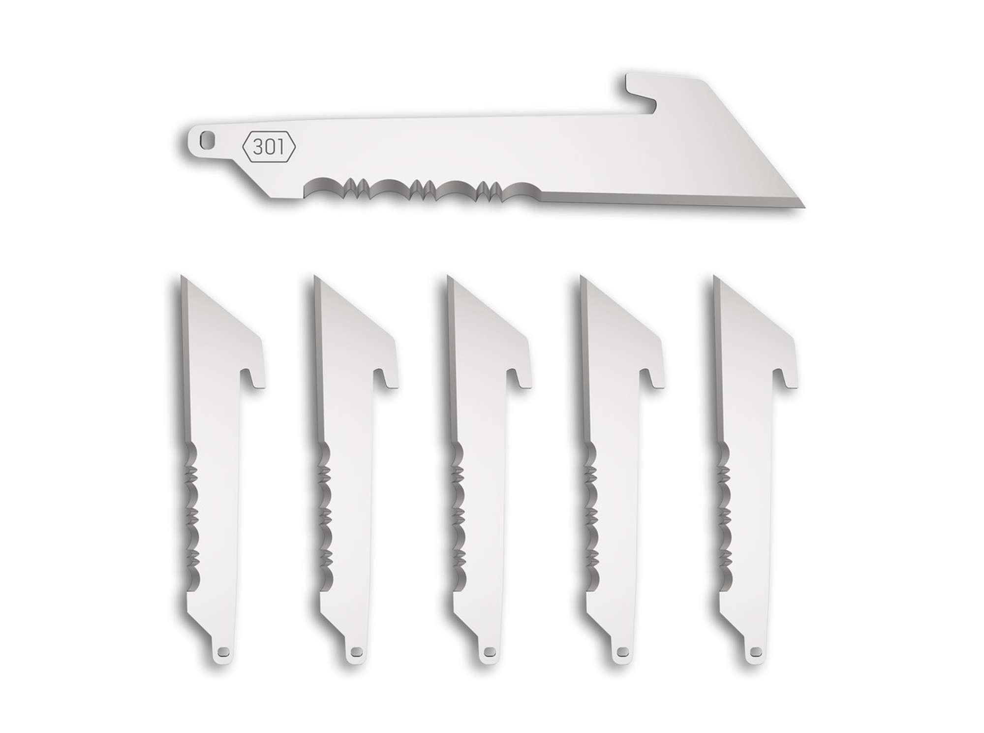 Outdoor Edge Taschenmesser Outdoor Edge 3" Serrated Utility Replacement Blades 6-Pack