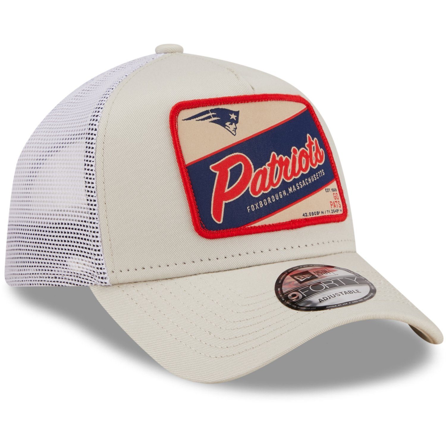 New Era Trucker Cap AFrame Trucker New England Patriots