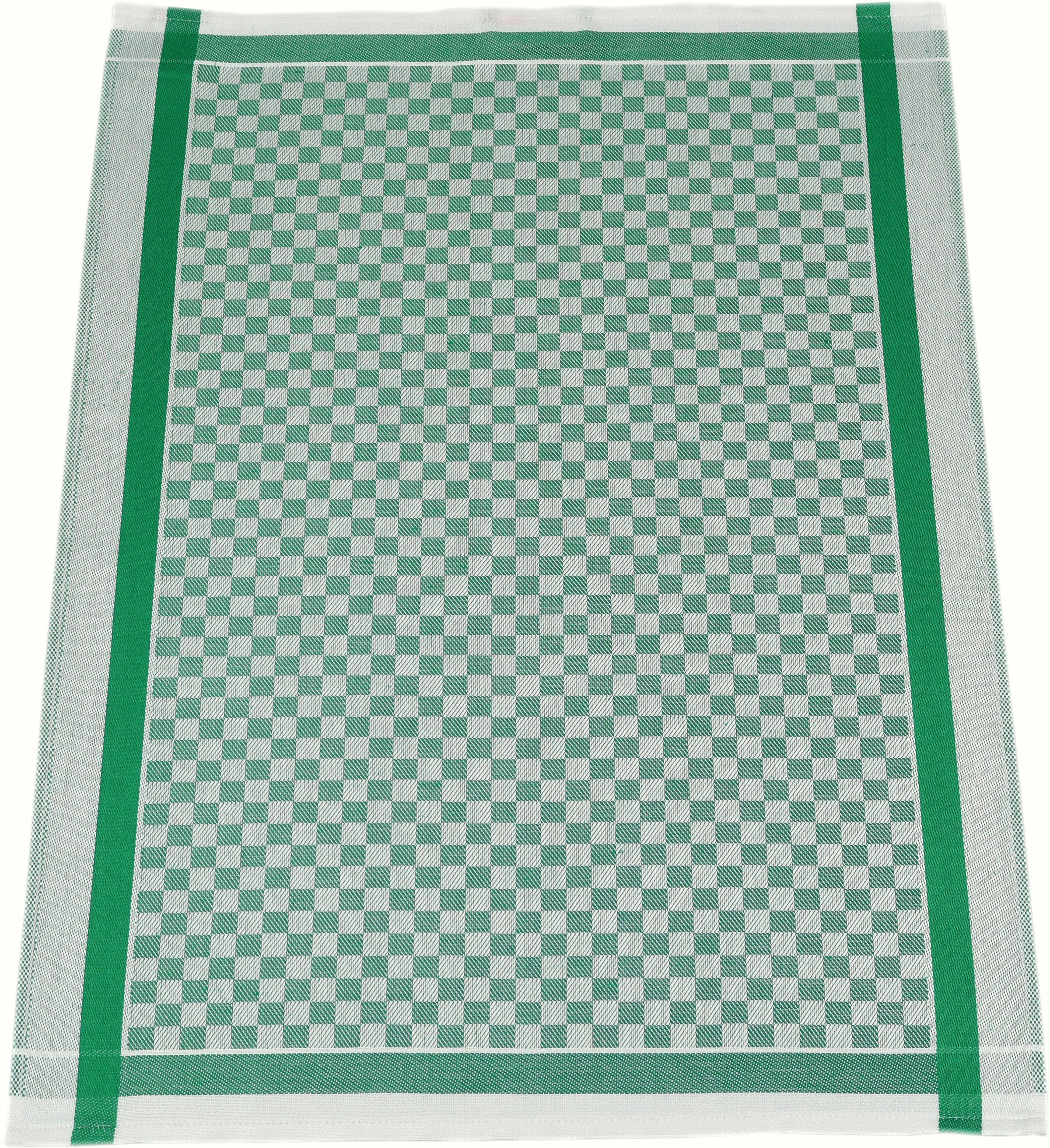 ROSS Geschirrtuch Exclusiv, cm Karofond, (Set, 3-tlg), 50x70 grün