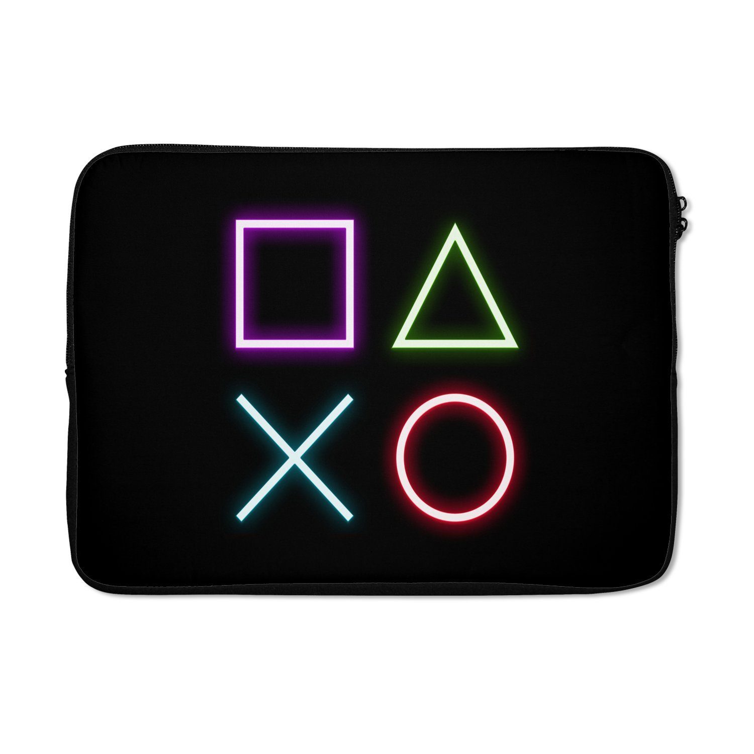 Laptop-Hülle Gaming - Neon - Konsole - Schwarz - Controller - Gaming