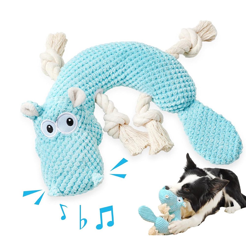 FOUORTUNATE-BEE Tierkuscheltier Hundespielzeug Tauziehen plüschtiere für Hunde, Interaktives Kauspielzeug für Große Kleine Und Mittel Welpen hundespielzeug quietschendes