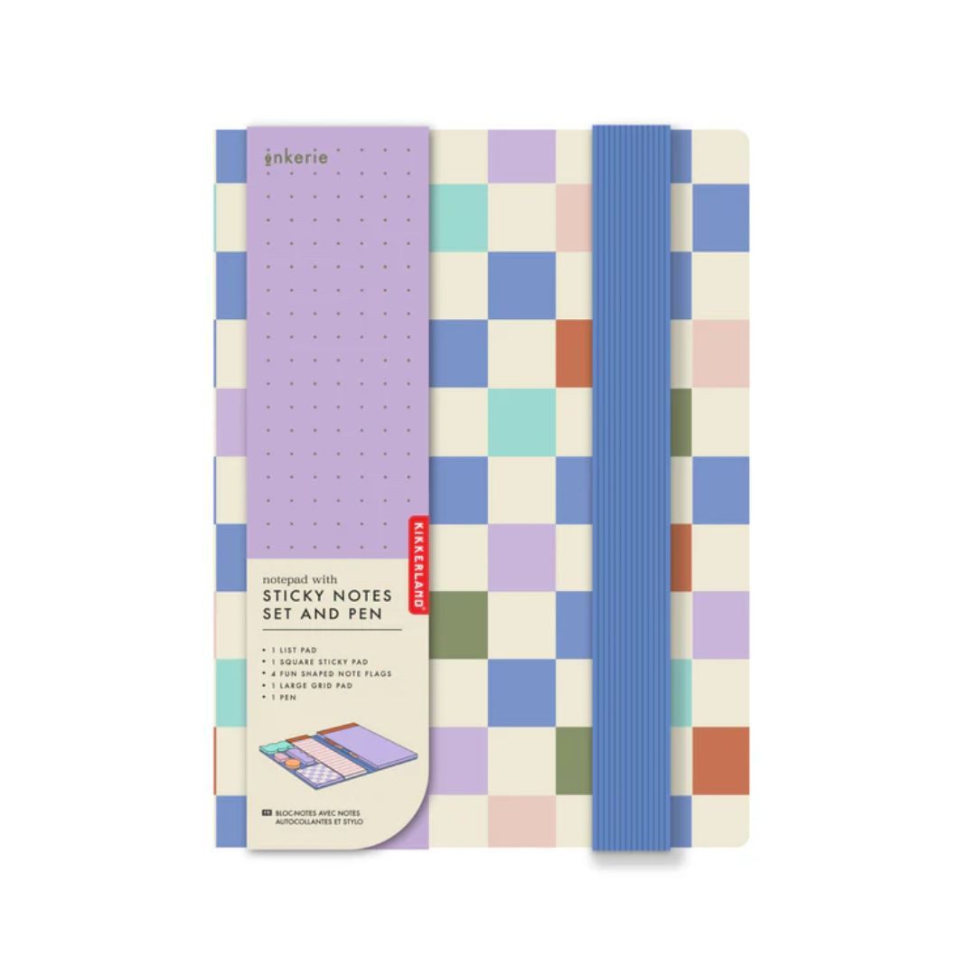 suebidou Notizbuch mit Hardcover Notizblöcke mit Haftnotizset und Stift, nachhaltig, kreativ