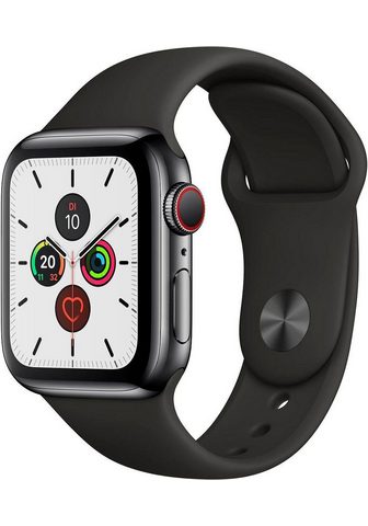 APPLE Series 5 GPS + Cellular из нержавеющей...