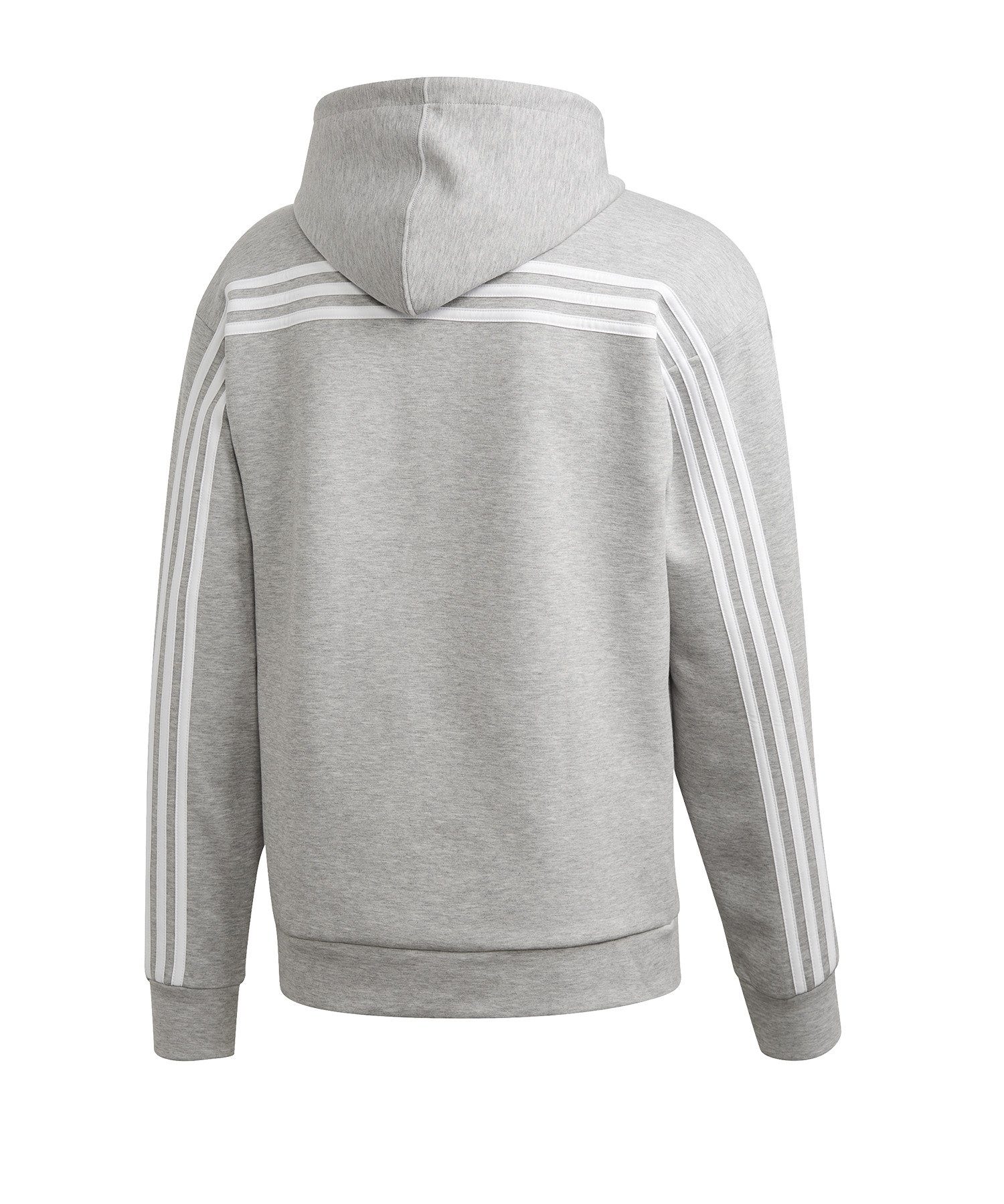 Performance grau Sweatshirt MH Stripes Hoody adidas 3