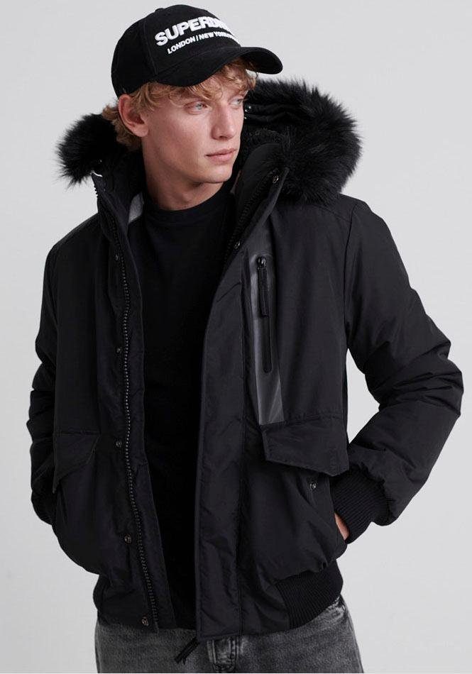 Superdry Bomberjacke »EVEREST BOMBER«, Bomberjacke mit abnehmbares