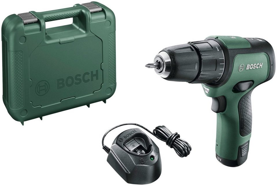 Bosch Home & Garden Akku-Schlagbohrschrauber EasyImpact 12V Set, max. 1300 U /min, (Set), inkl. Akku, Ladegerät und Koffer
