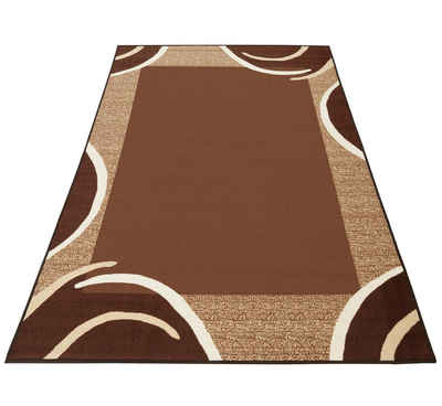 Teppich »Loures«, THEKO, rechteckig, Höhe 6 mm, Kurzflor, mit moderner Bordüre, ideal im Wohnzimmer & Schlafzimmer