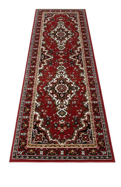 Teppich Klassisch Orientlisch Persisch Wohnzimmer Flur Diele Farbe Creme-Rot 