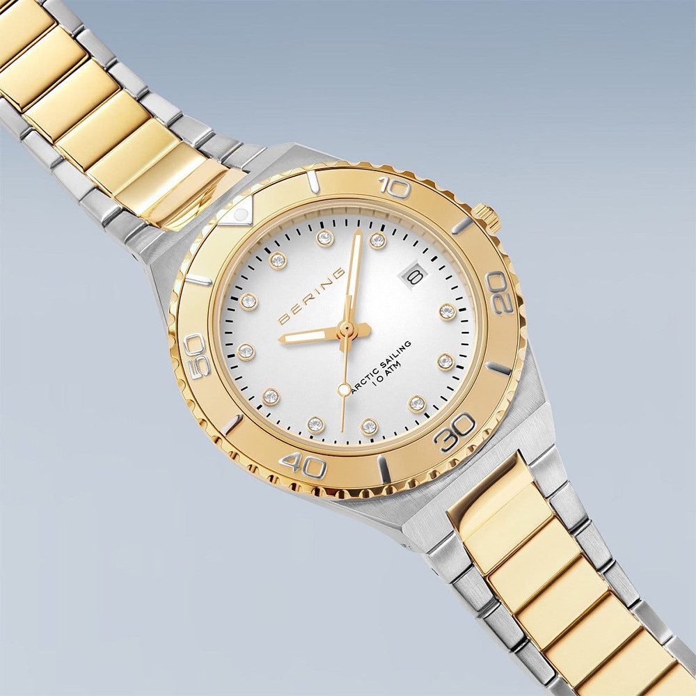Bering Quarzuhr Bering Classic silber/gold poliert/gebürstet 18936-710 18936-710, Hochwertiges Produkt mit zeitlosem Design, sorgfältiger Verarbeitung