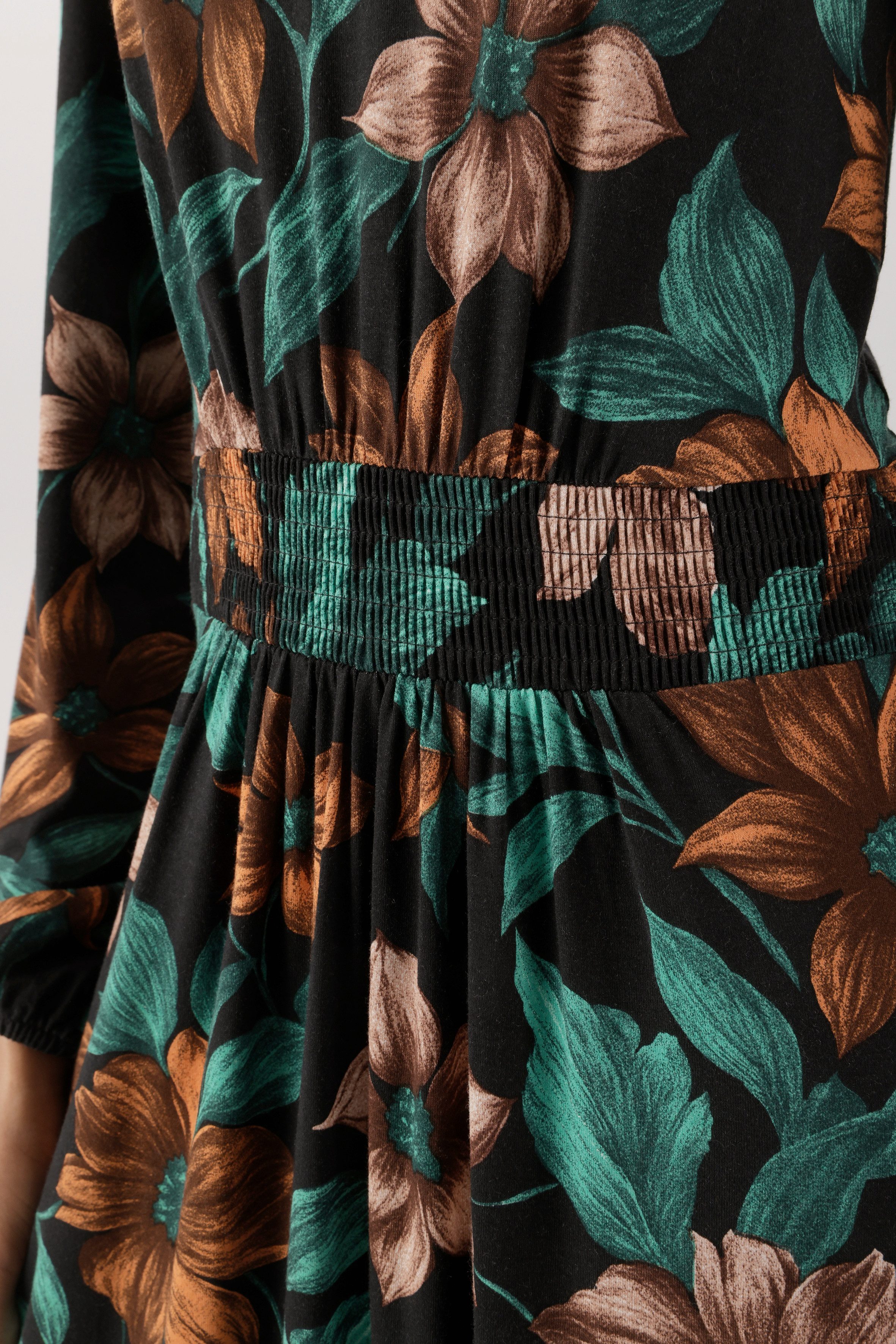 Aniston SELECTED Jerseykleid mit dekorativen V-Ausschnitt - NEUE KOLLEKTION – Bild 3 von 5