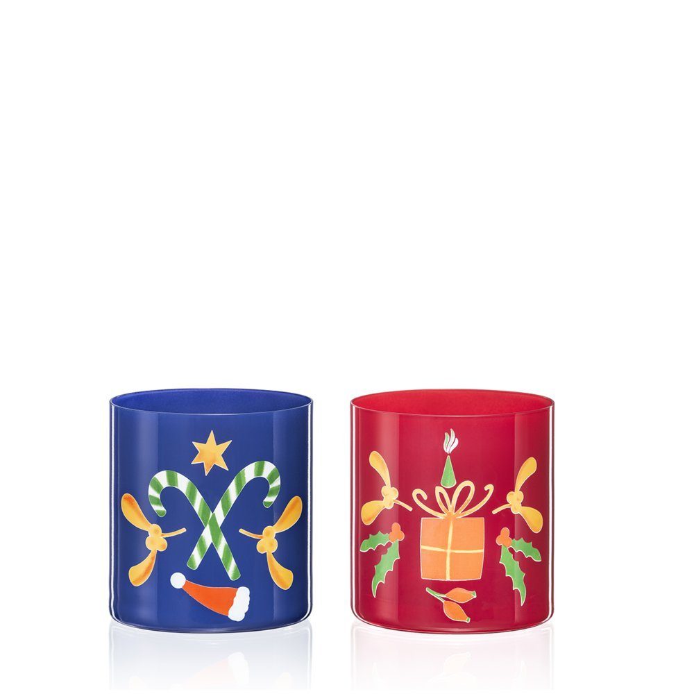 Crystalex Кружки Nicolaus Barline, Kristallglas, vielfältig Einsatzbar, 2 verschiedene Motive und Farbe, Кружки 2er Set