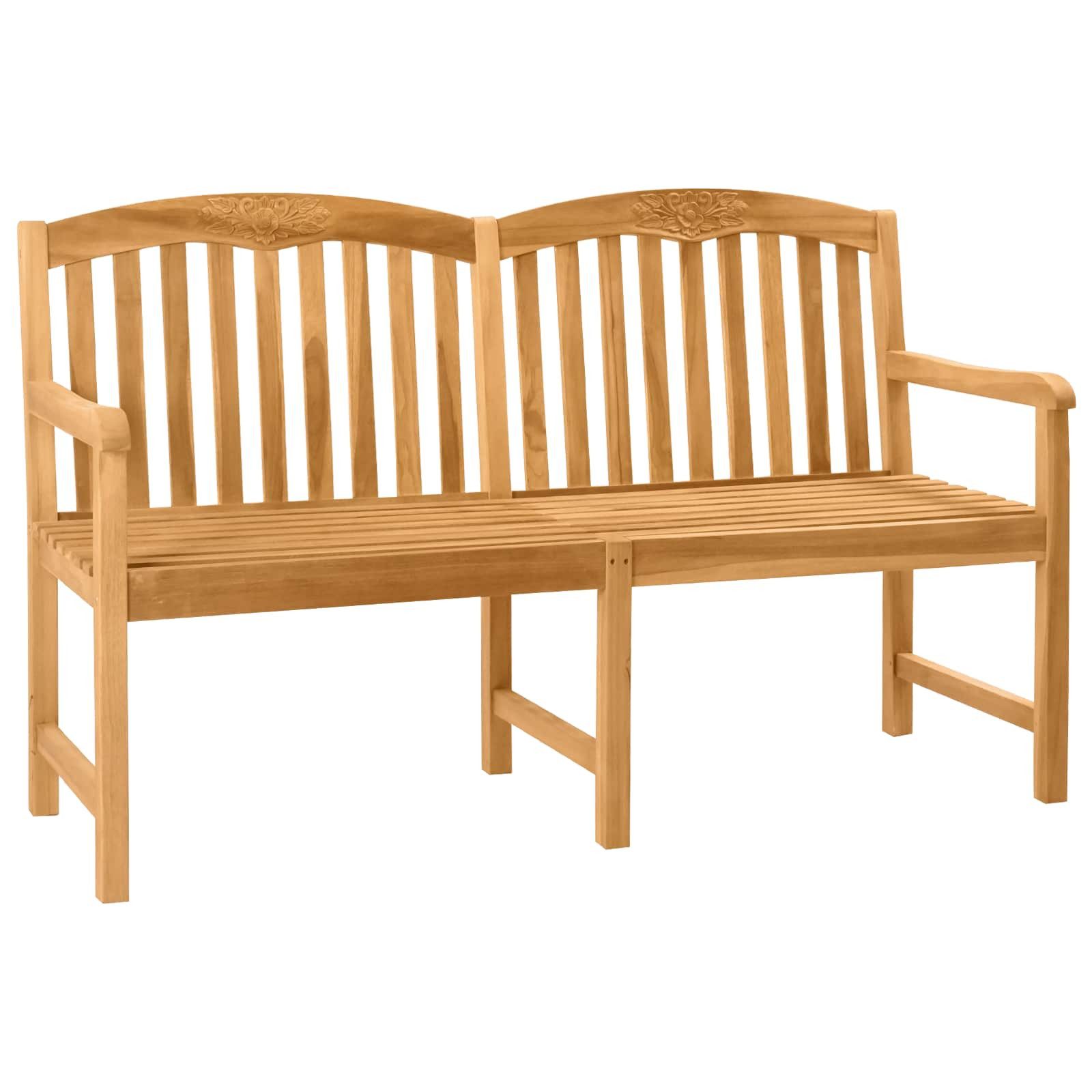 Gartenbank Handgefertigte Rosenbank 179,5 x 61 x 90 cm Massivholz