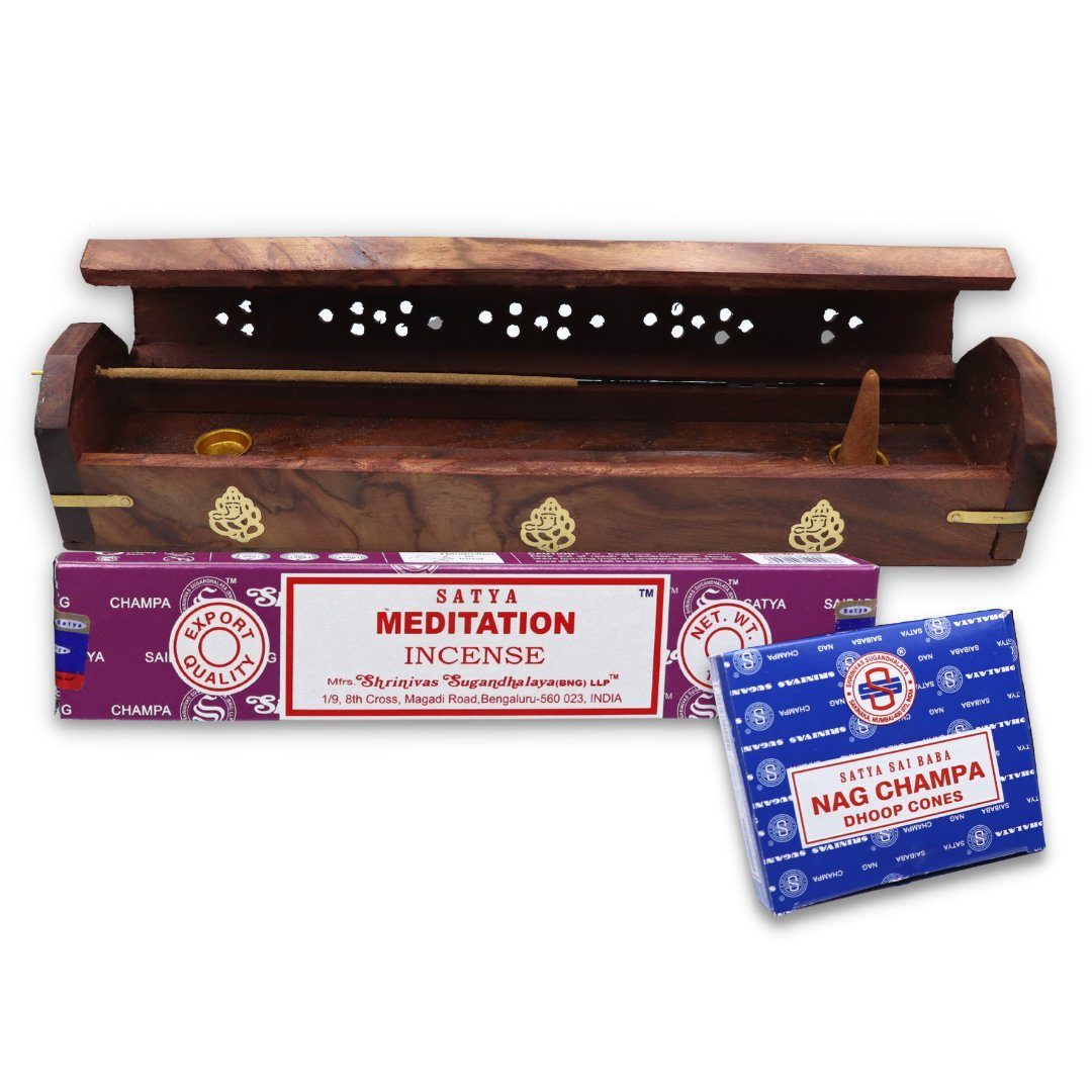 Satya Incense Räucherstäbchen-Halter Räucherstäbchen, Halter, Turm, Brett, Satya Räucherkegel, Räucherstäbchen Räucherkegel Satya Stäbchenhalter halter
