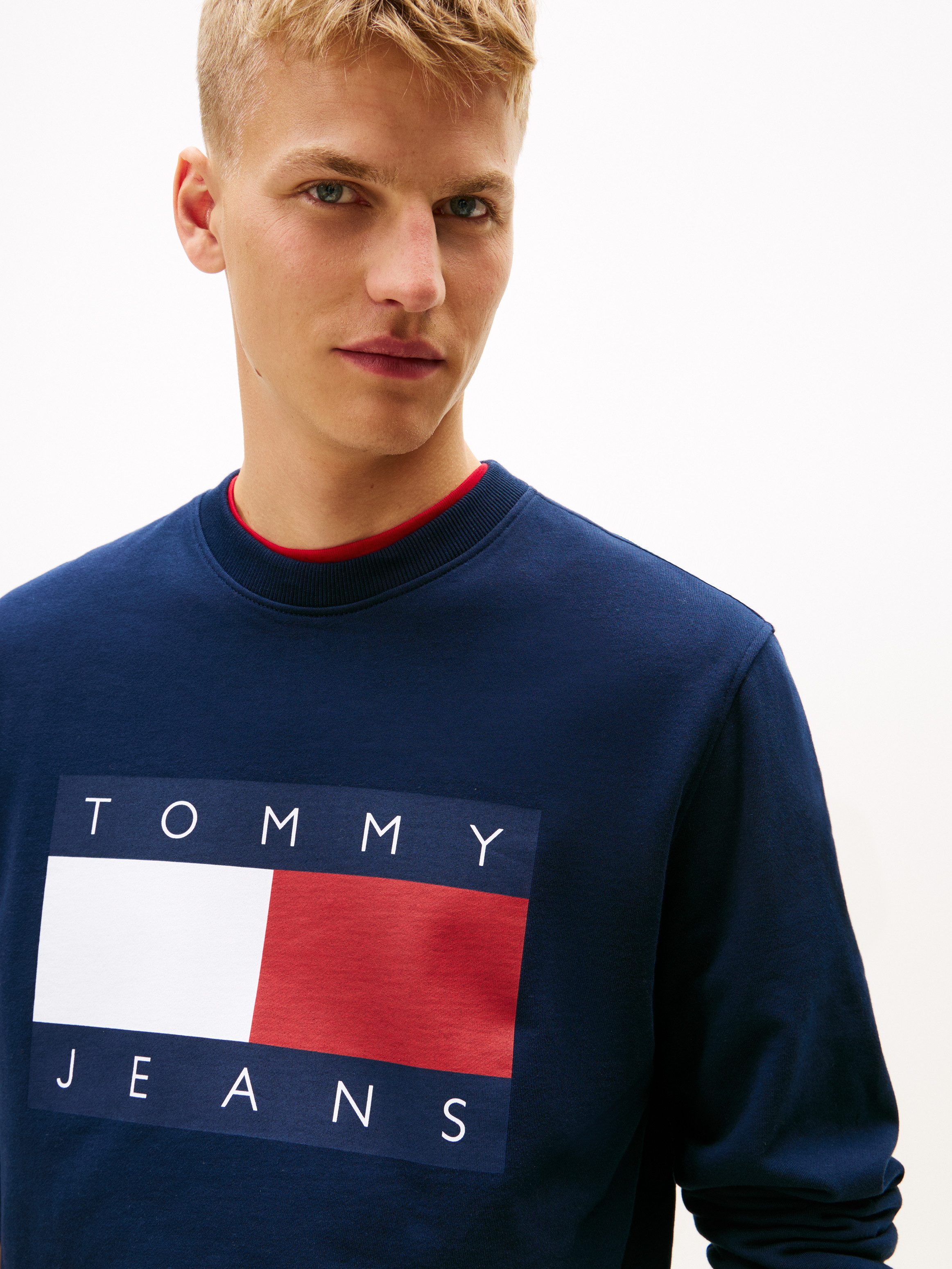 Tommy Jeans Sweatshirt TJM BIG FLAG CREWNECK regular fit günstig online kaufen