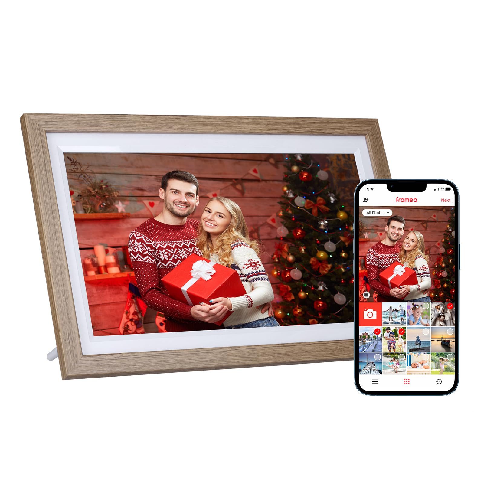 Rollei Smart Frame WiFi 152 Holzoptik Eiche Digitaler Рамки (Digitaler Рамки mit WiFi, Holzoptik Eiche)