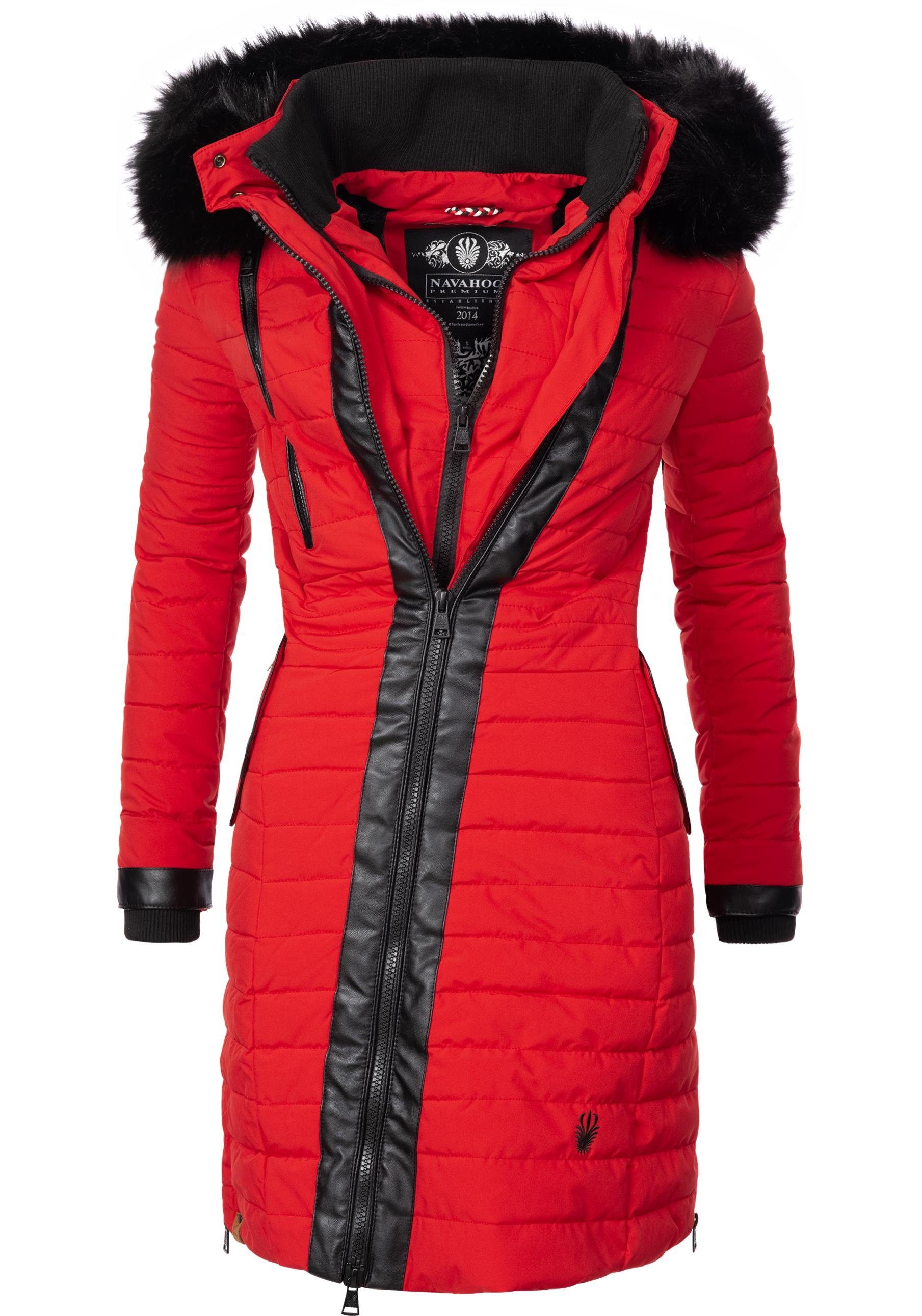 Navahoo Wintermantel »Tirana« modischer Damen Winter Steppmantel mit Kapuze  online kaufen | OTTO