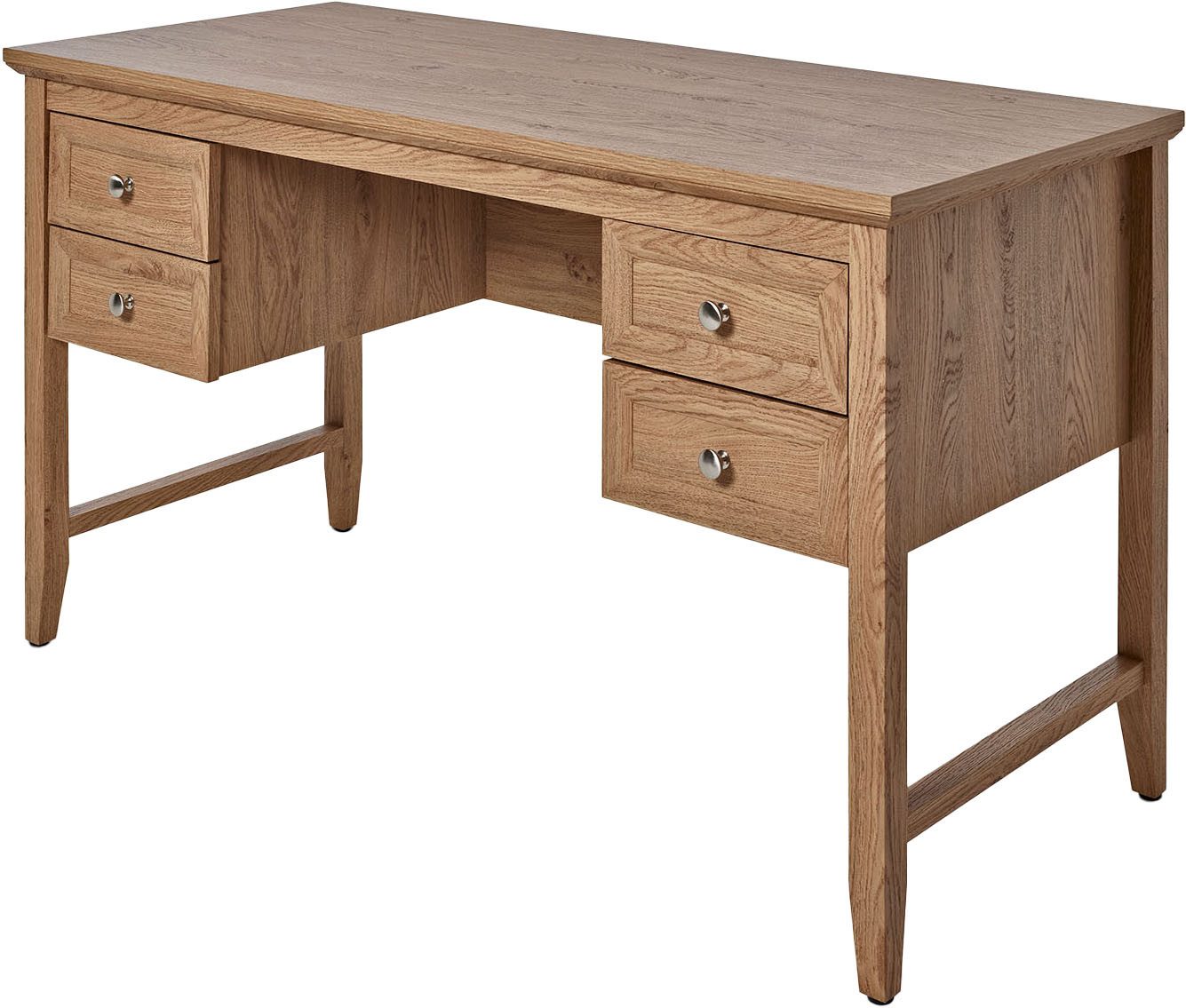 Jahnke Schreibtisch CLASSIC D 130 (1-St), Schreibtisch, 4 Schubladen, Breite 130 cm