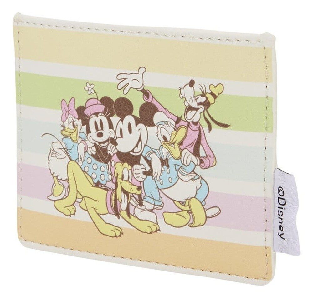 Loungefly Federmäppchen Disney by Loungefly Karten-Etui Mickey and Friends Rainbow Stripes