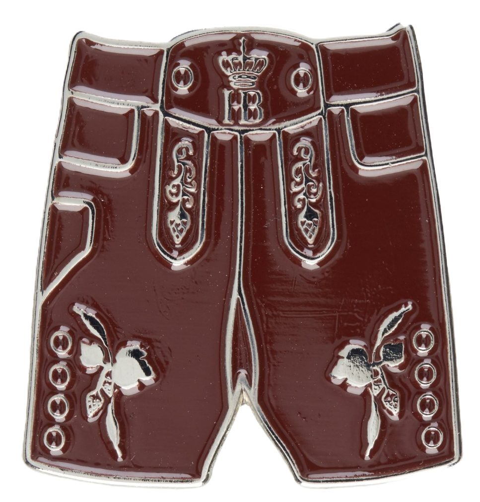 Hofbräuhaus München Anstecknadel, Pin Lederhose, Größe:	ca. günstig online kaufen