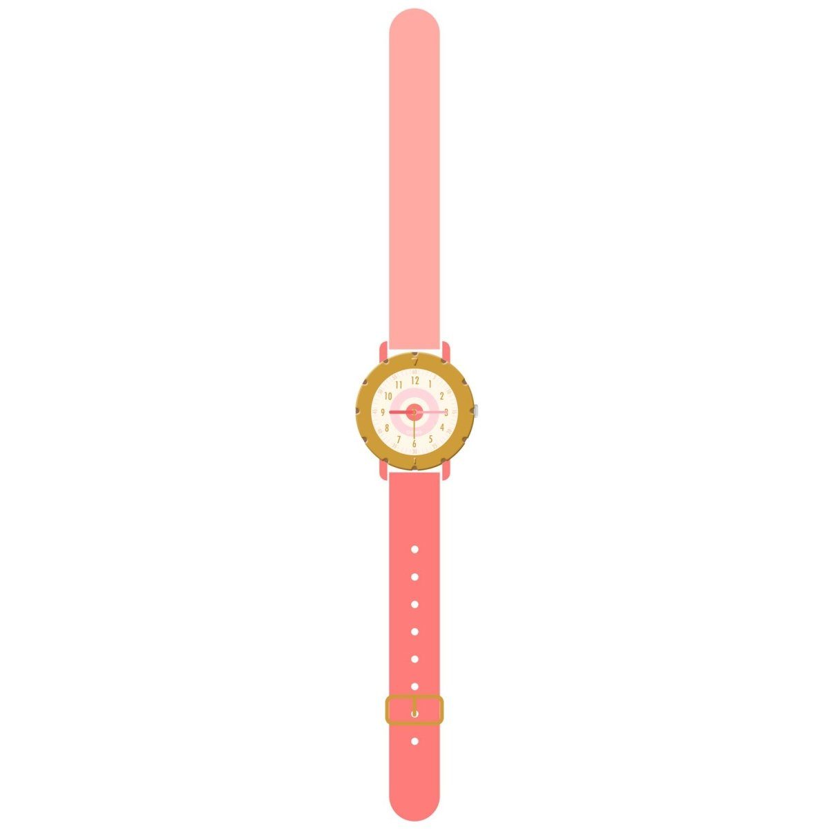 DJECO Quarzuhr Armbanduhr drehbare Lünette Kinderuhr inkl. Batterie