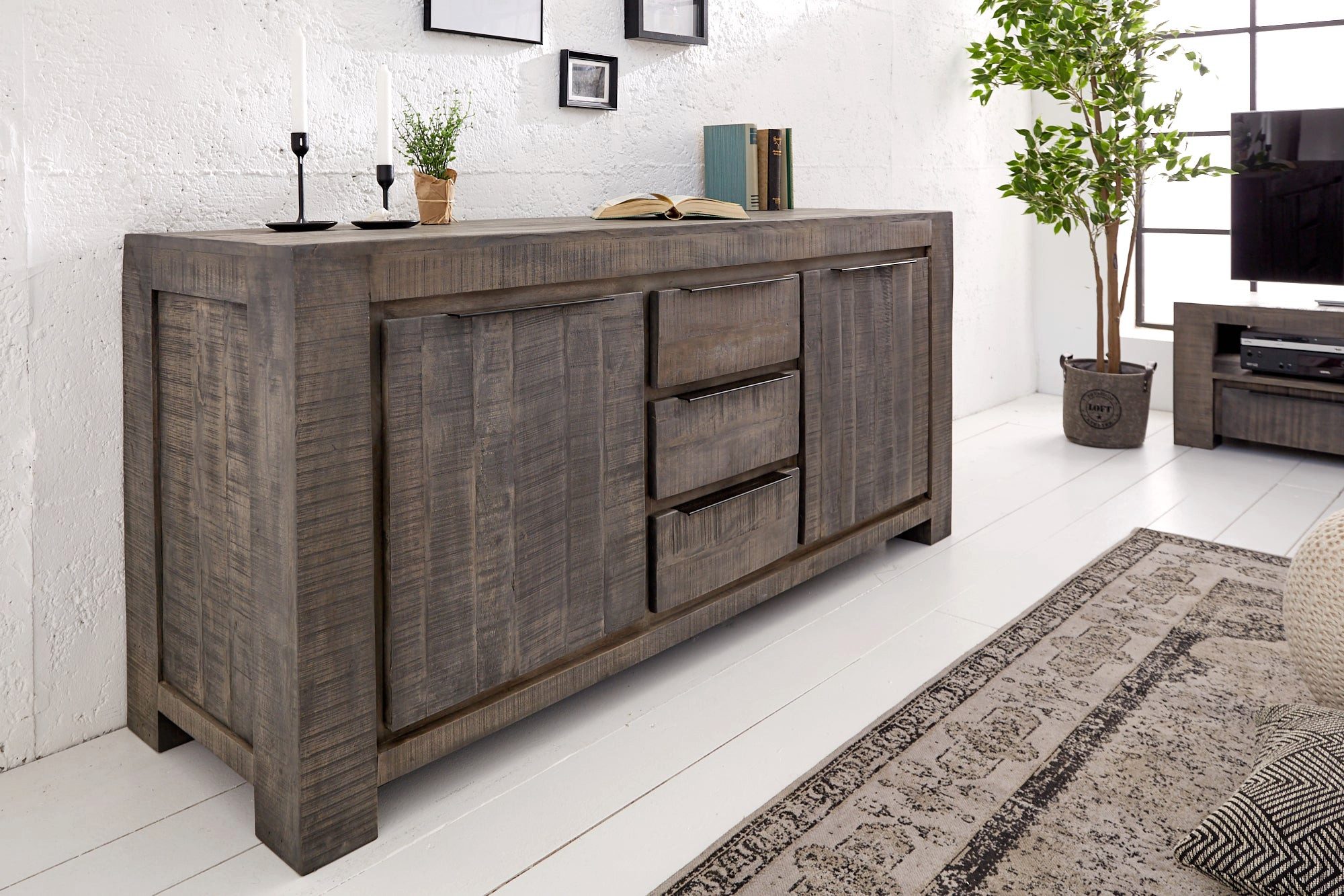 Sitheim-Europe Sideboard Woodridge Massives Sideboard 174cm günstig online kaufen