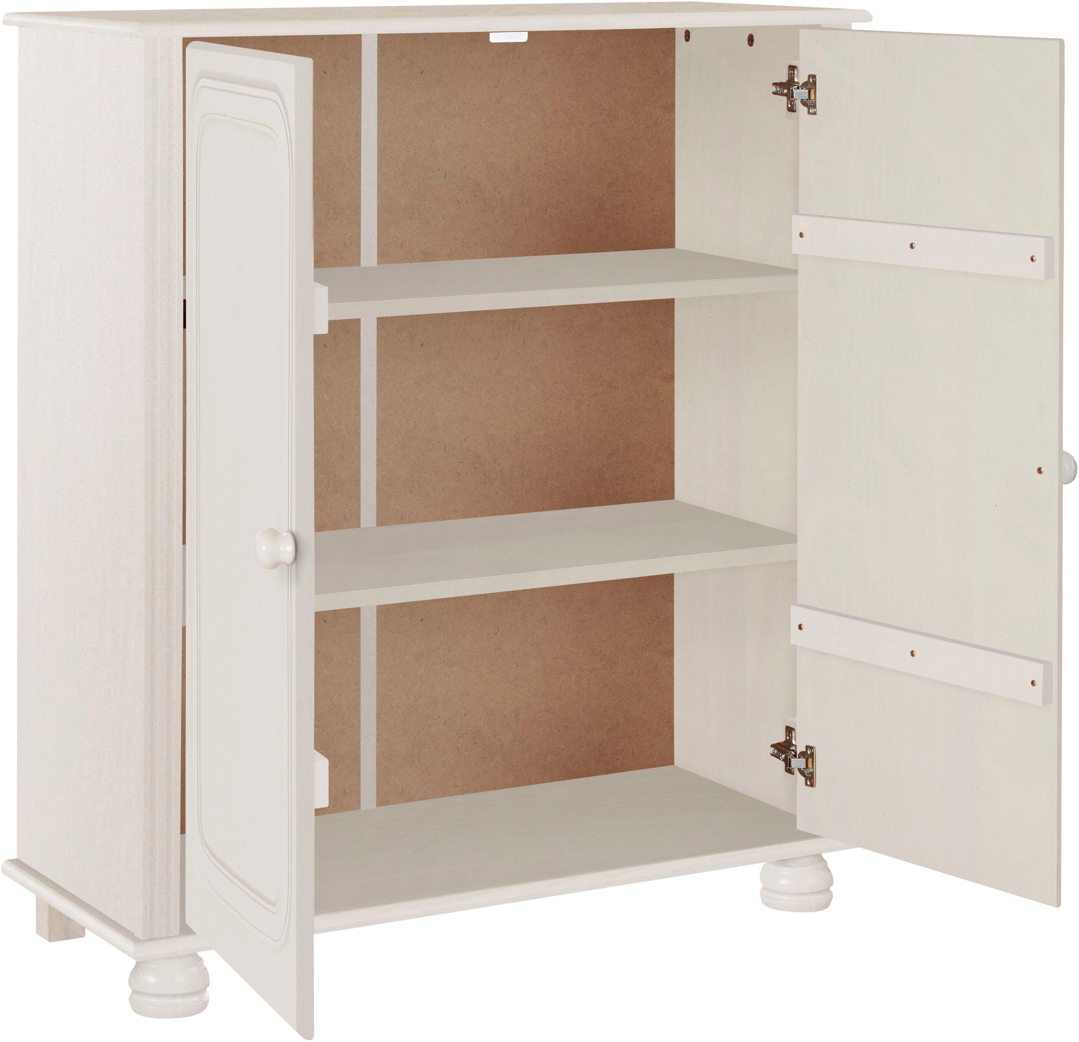 Home 95 2 cm, cm 85cm, Midischrank Höhe Mette Mit Breite Einlegeböden, weiß Tiefe affaire 34