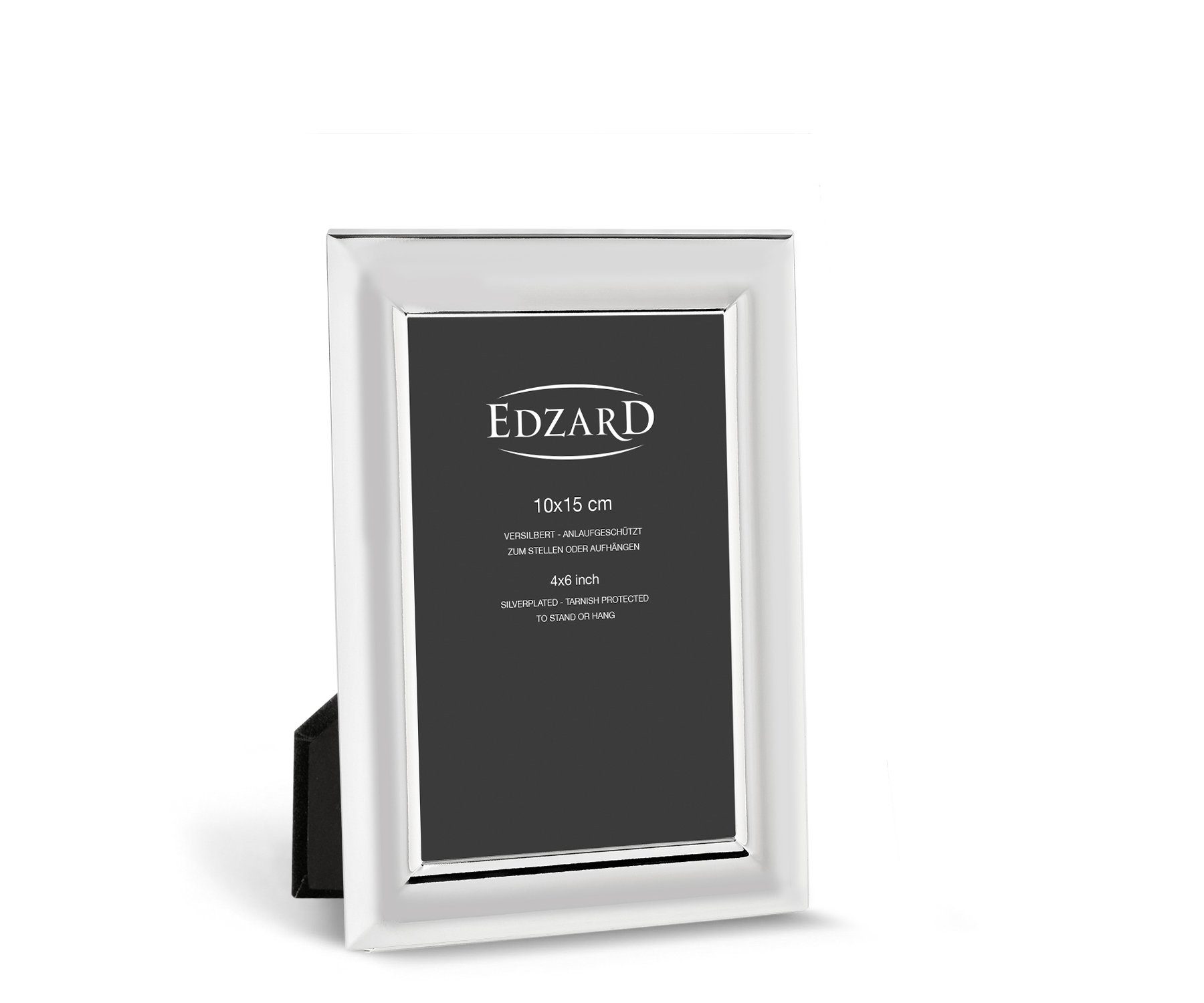 EDZARD Bilderrahmen Telde, für 10x15 cm Foto, edel versilbert, anlaufgeschützt