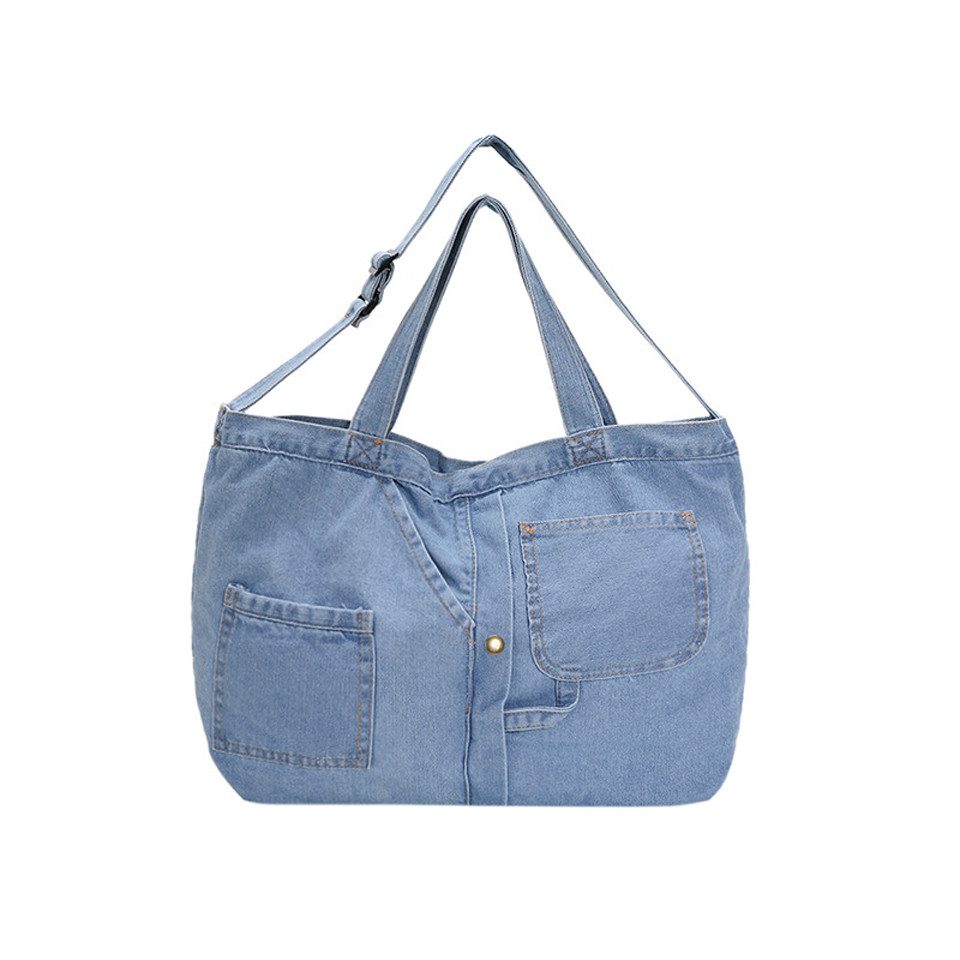 Schultertasche Denim Umhängetasche Damen Handtasche, Casual Multifunktionale