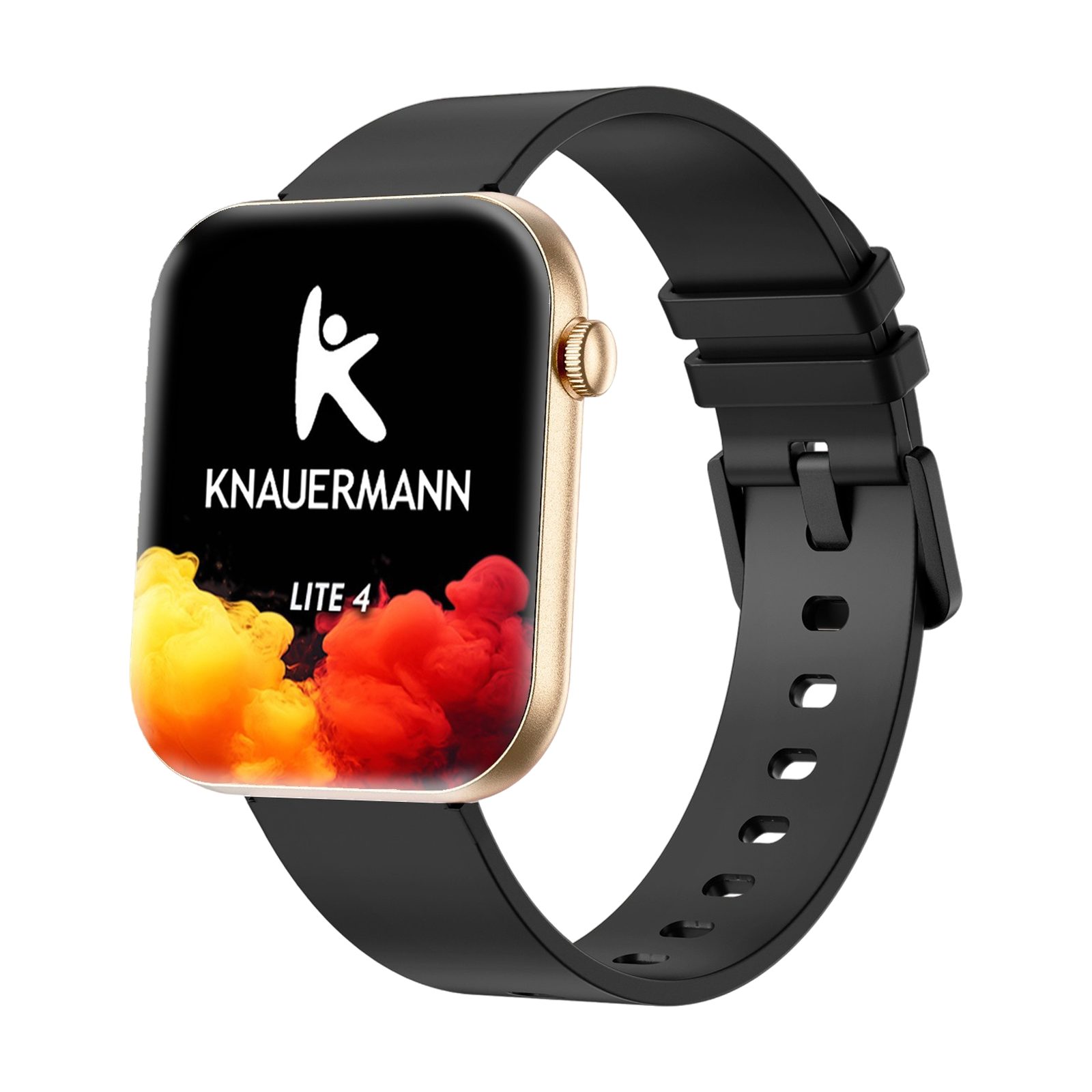 Knauermann Lite 4 (2026) Gesundheitsuhr mit GPS & Telefonfunktion Smartwatch, Bluetooth
