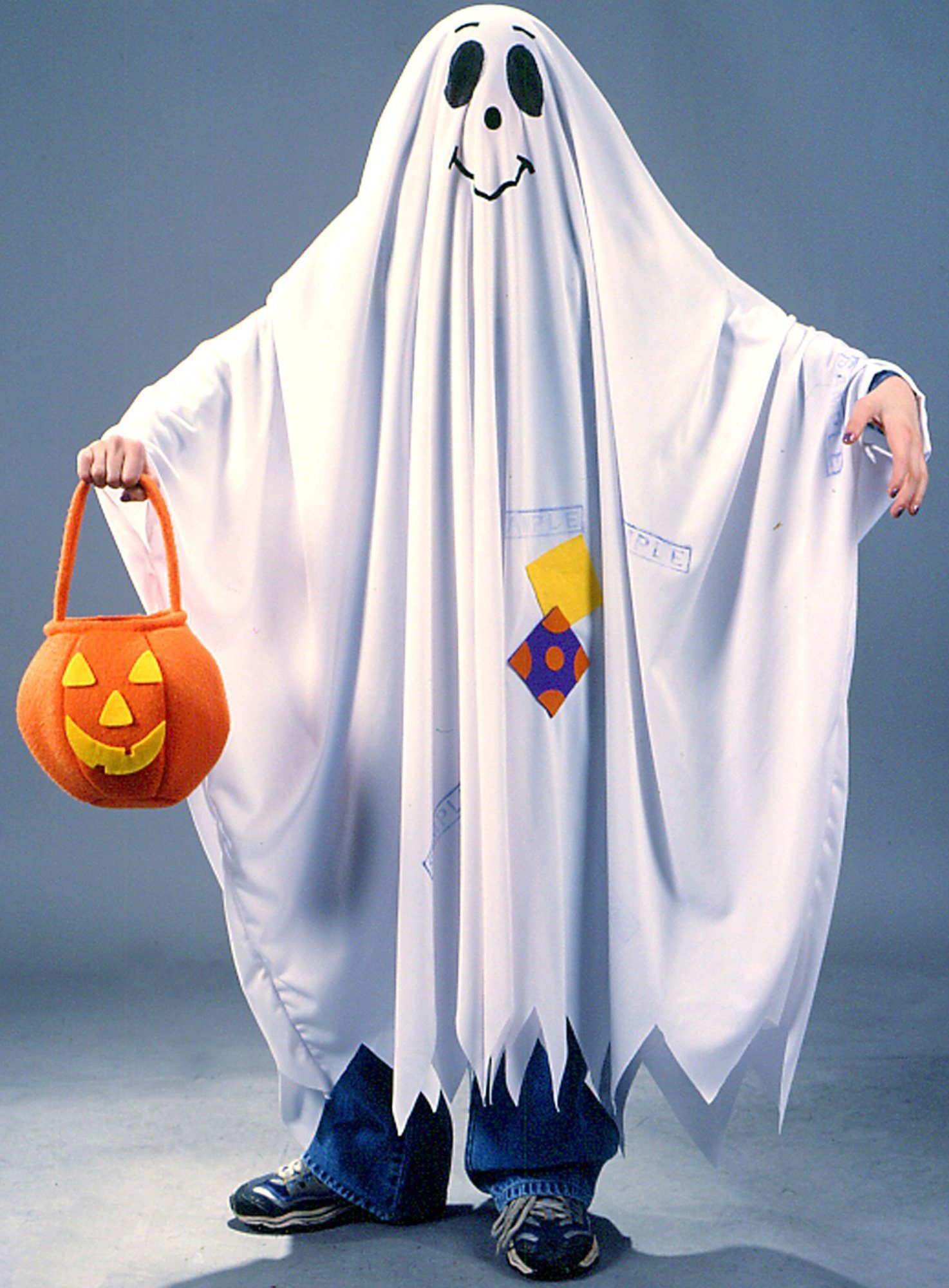 Fun World Kostüm Gespenst - Halloween Kostüm Kinder Junge Mädchen, Für kleine Schlossgespenster & Halloween-Geister
