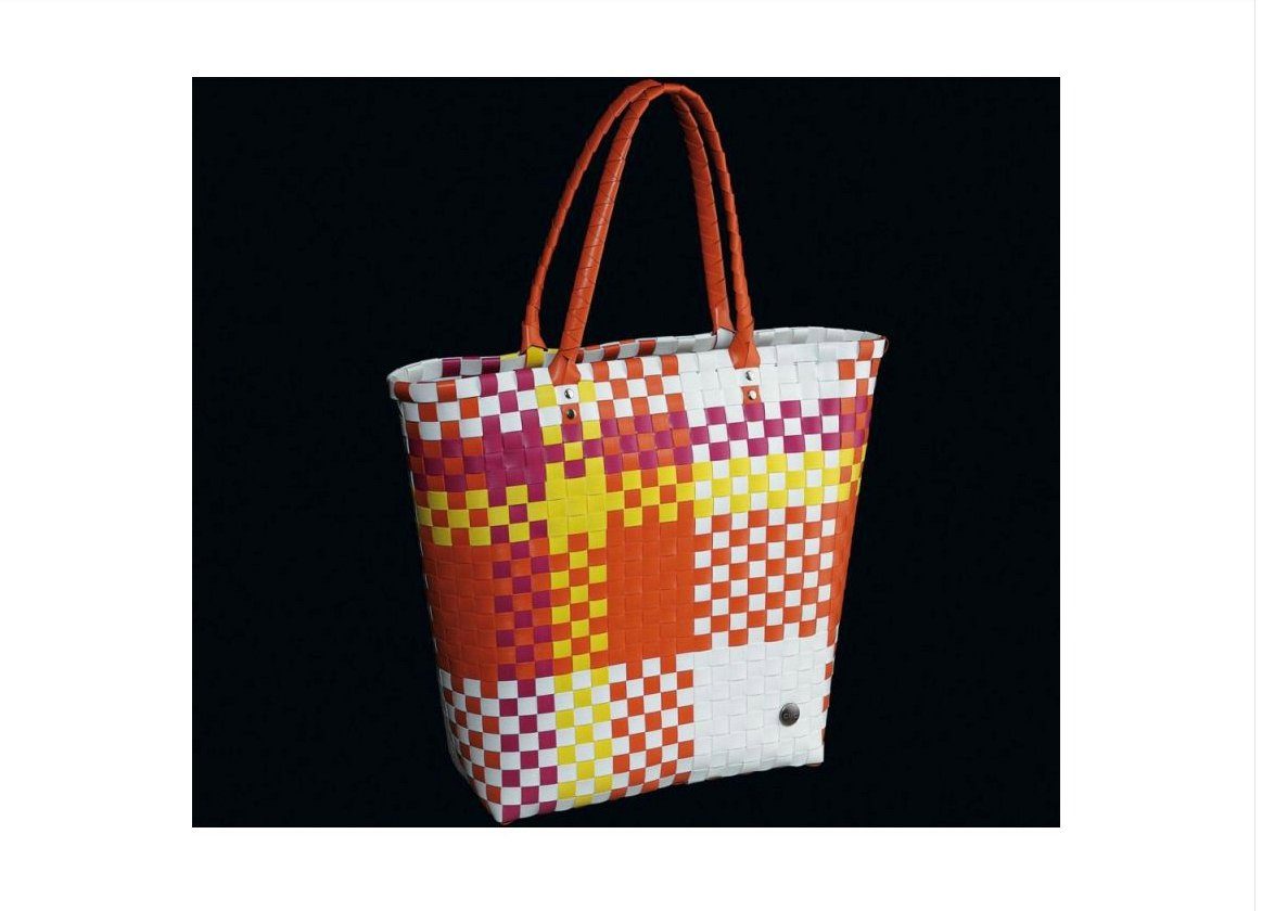 Cilio Shopper Shoppingbag Fashion orange, leichte und robuste Tasche