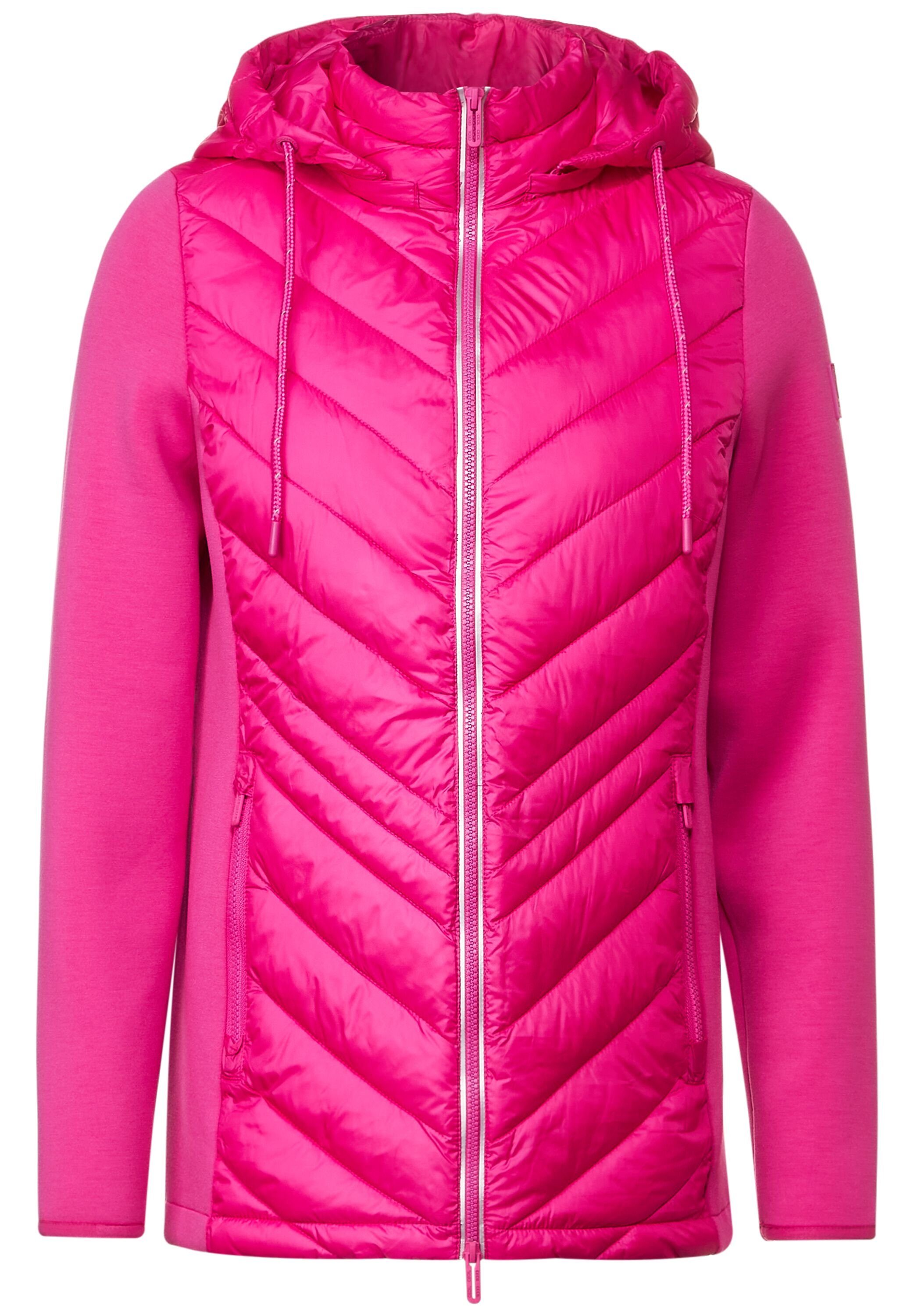 Zweiwegezipper Schließen Cecil pink Steppjacke zum mit bright