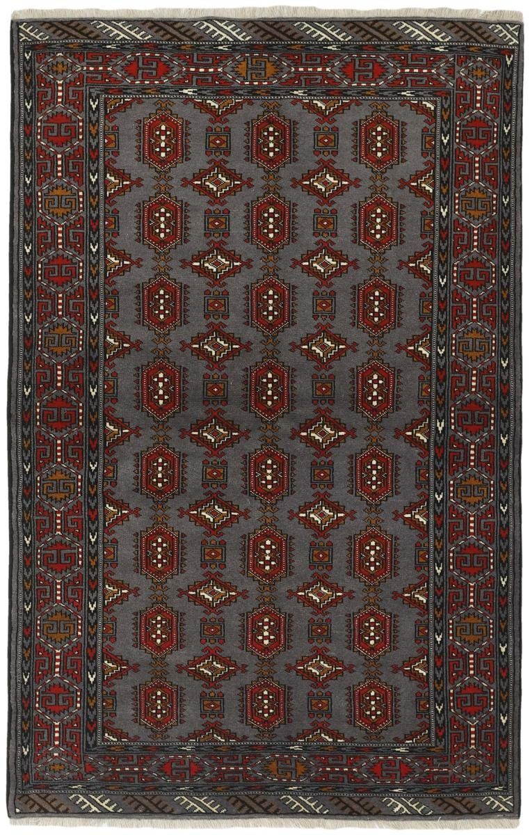 Orientteppich Turkaman 129x205 Handgeknüpfter Orientteppich / Perserteppich, Nain Trading, rechteckig, Höhe: 6 mm