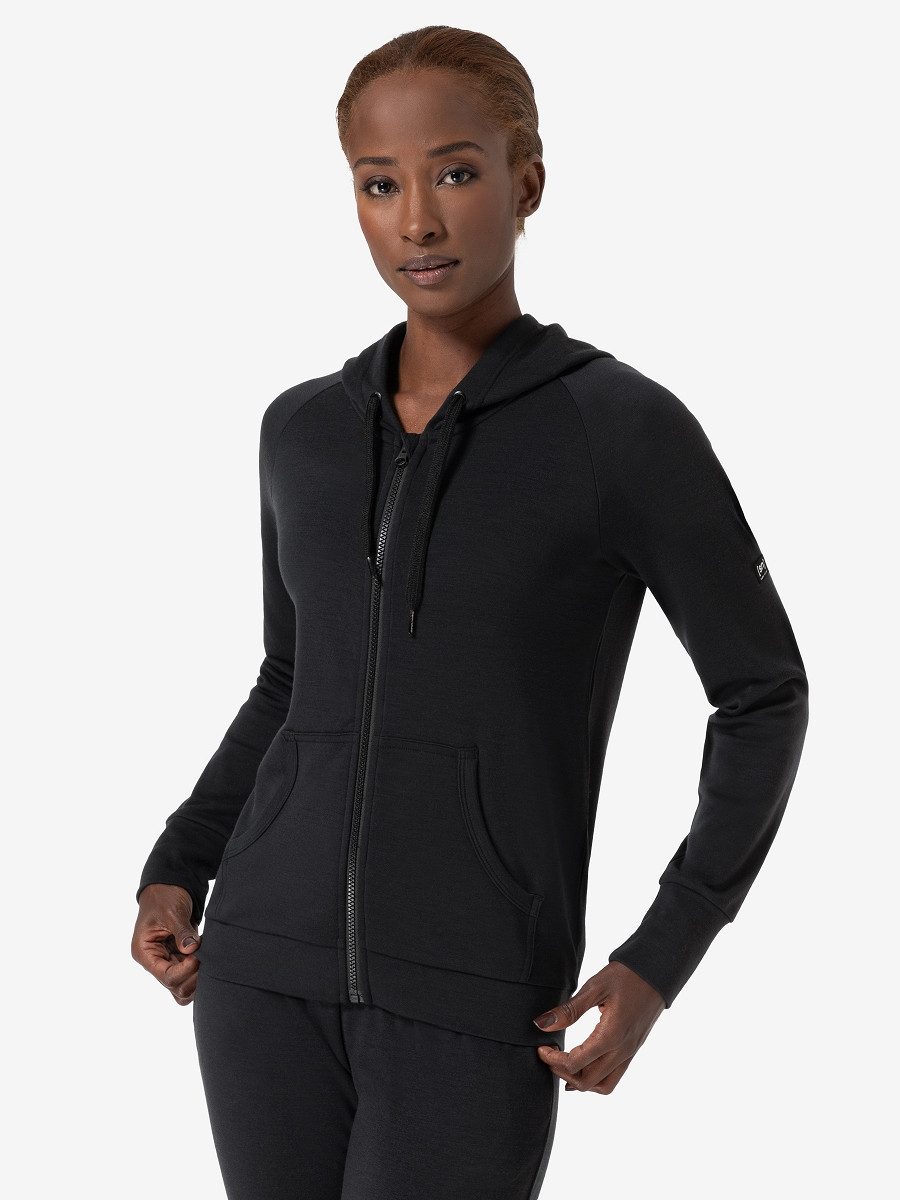 SUPER.NATURAL Sweatjacke für Damen, Merino EVERYDAY ZIP mit Reisverschluss