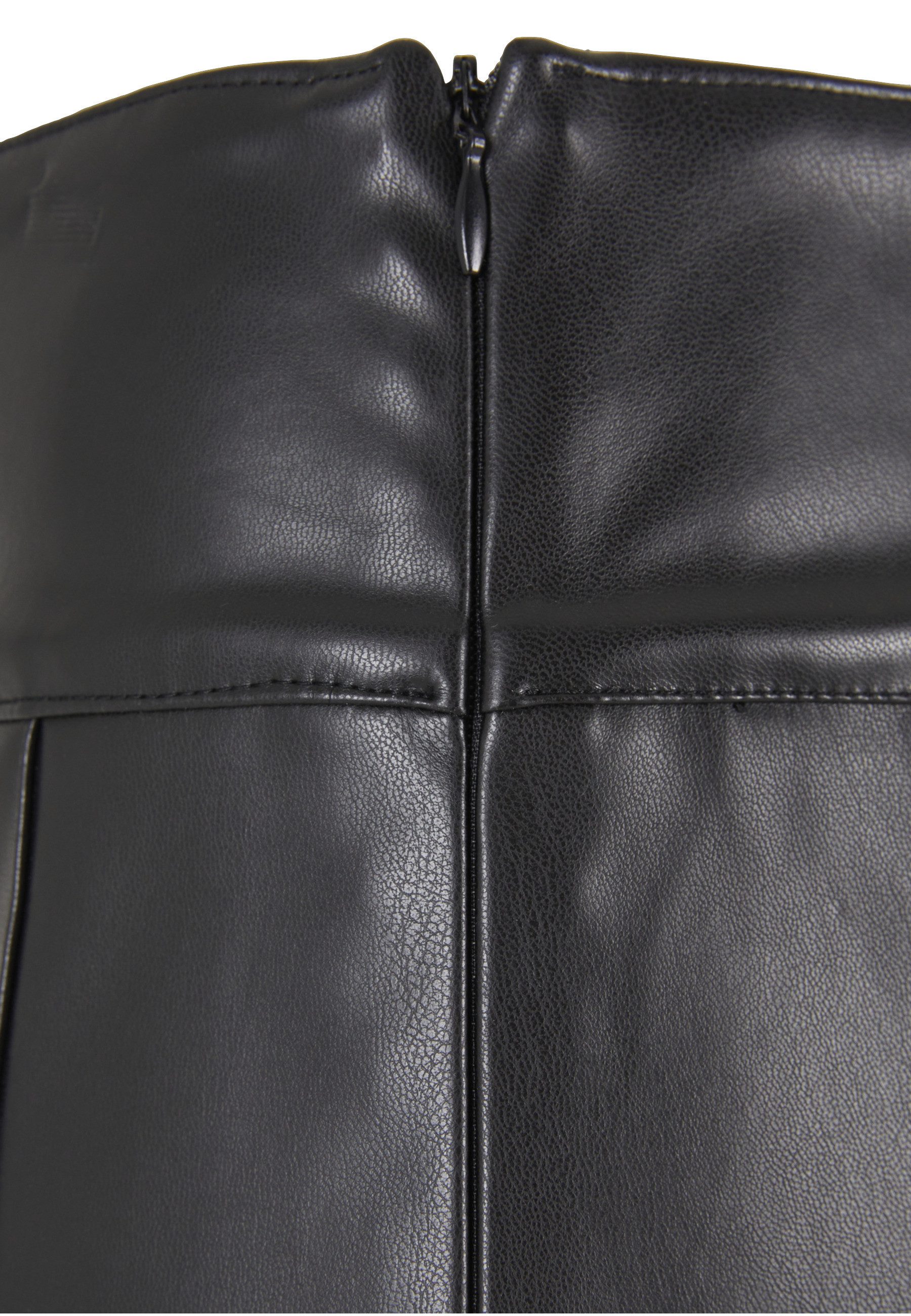 URBAN CLASSICS Sommerrock Urban Classics Ladies Synthetic Leather Pleated Skirt (1-tlg)