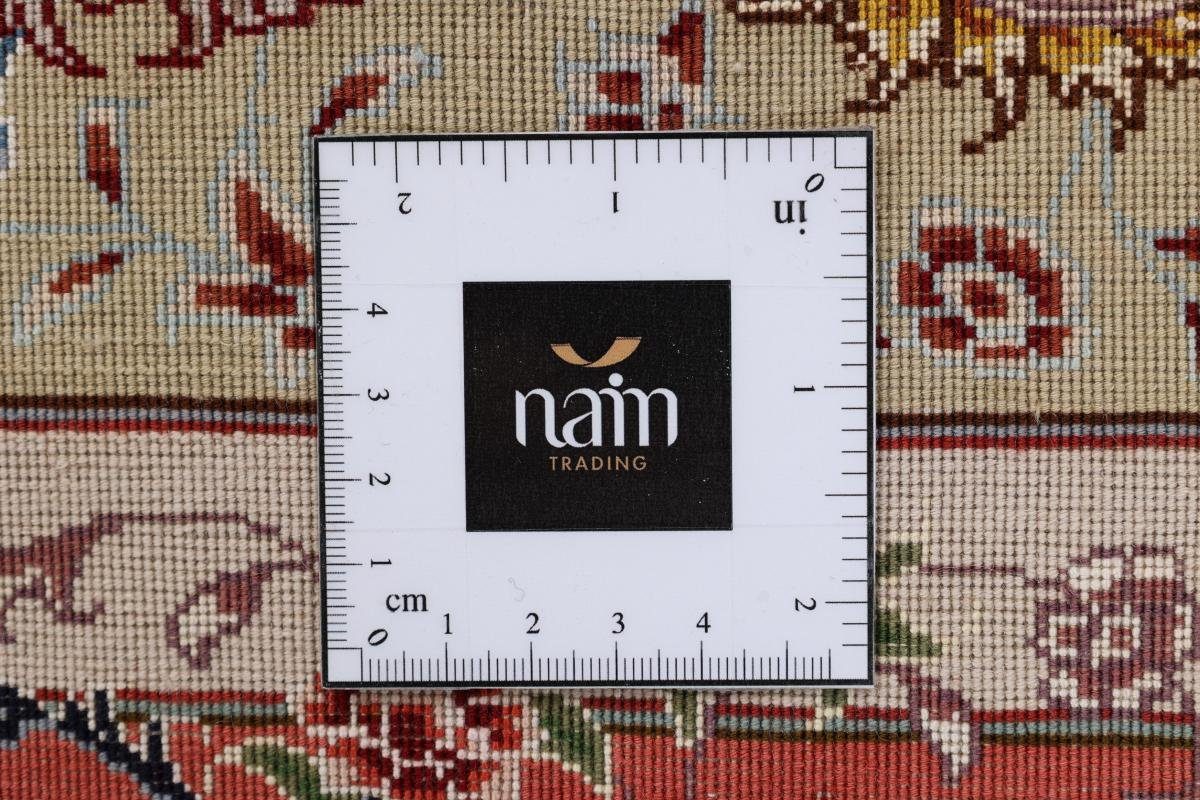 100x154 6 Handgeknüpfter Nain Raj Trading, Seidenkette Täbriz rechteckig, 60 mm Höhe: Orientteppich, Orientteppich