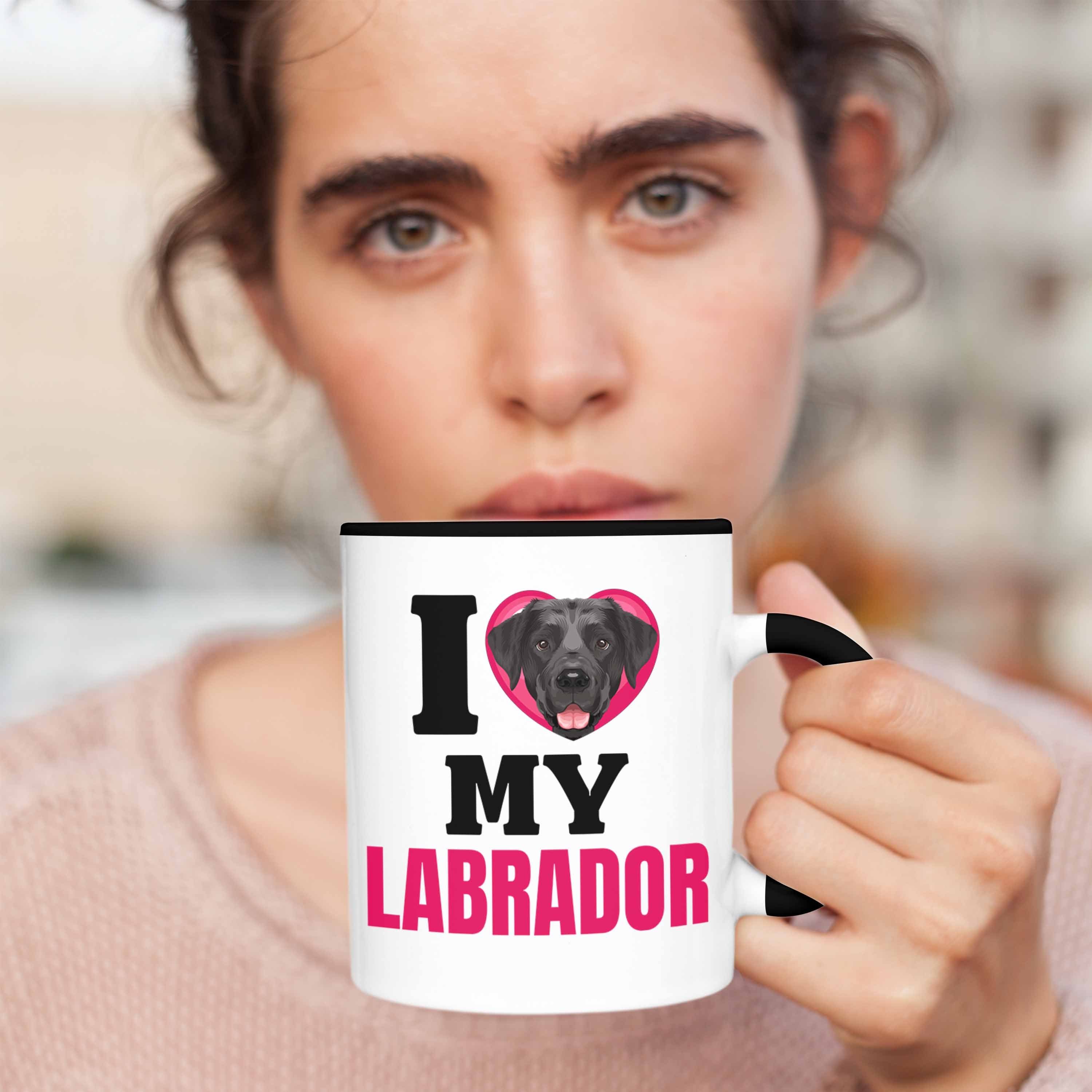 Spruch Besitzerin Love Labrador Tasse Geschenkidee Lustiger I Tasse Schwarz Geschenk Trendation