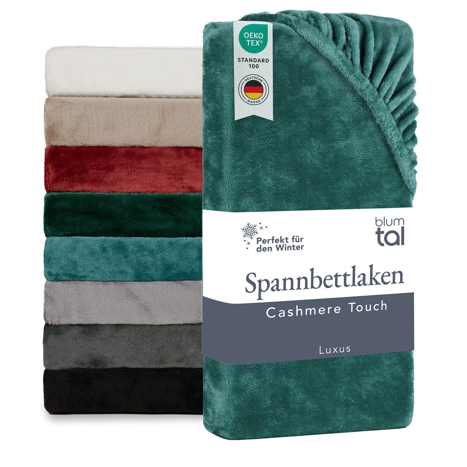 Blumtal Spannbettlaken Spannbettlaken Cashmere Touch - Oeko-TEX zert. Bettl günstig online kaufen