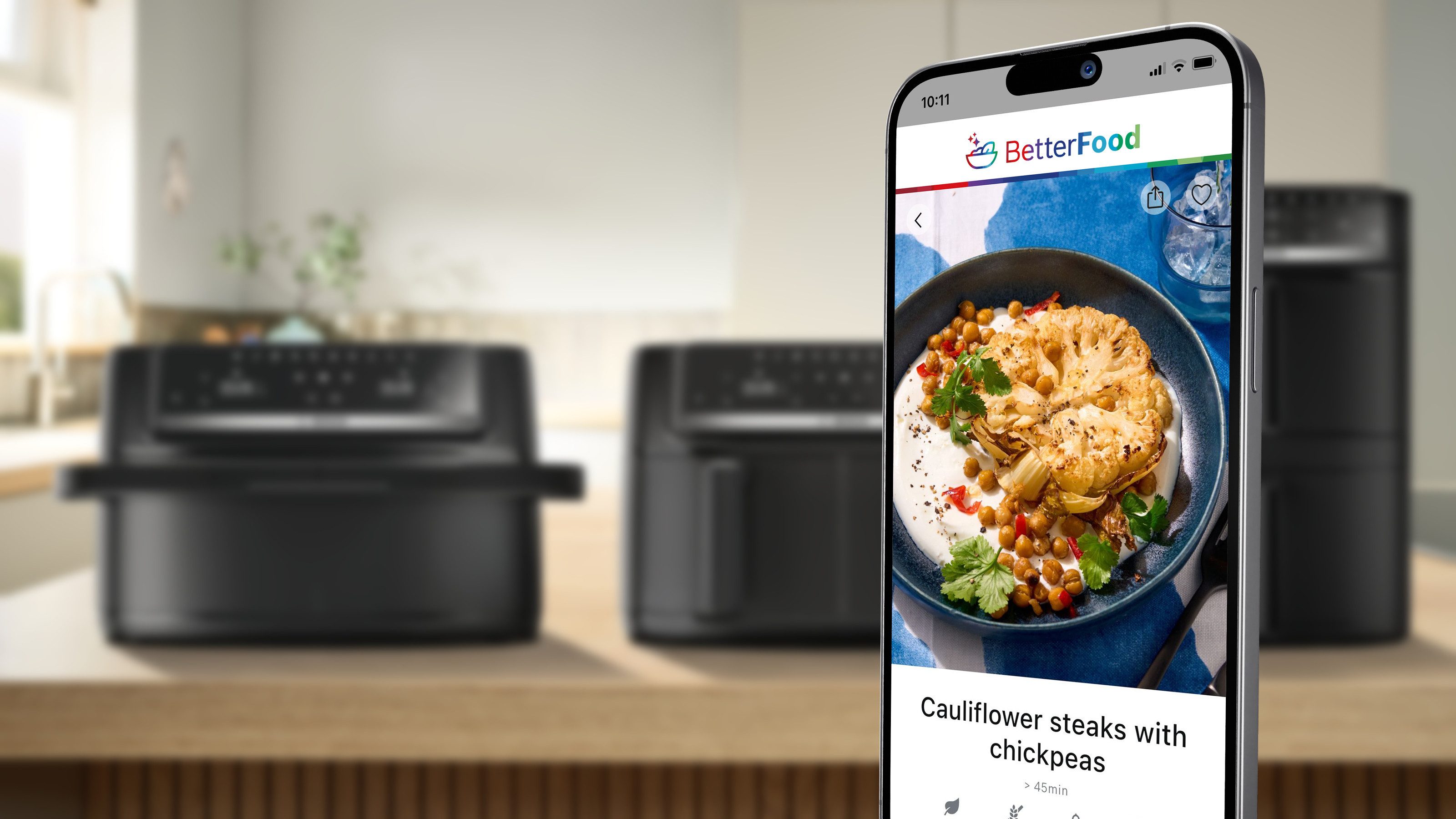 BOSCH Heißluftfritteuse MAFD440B0, 2500 W, PFAs frei, einfache Reinigung, 6 voreingestellte Programme