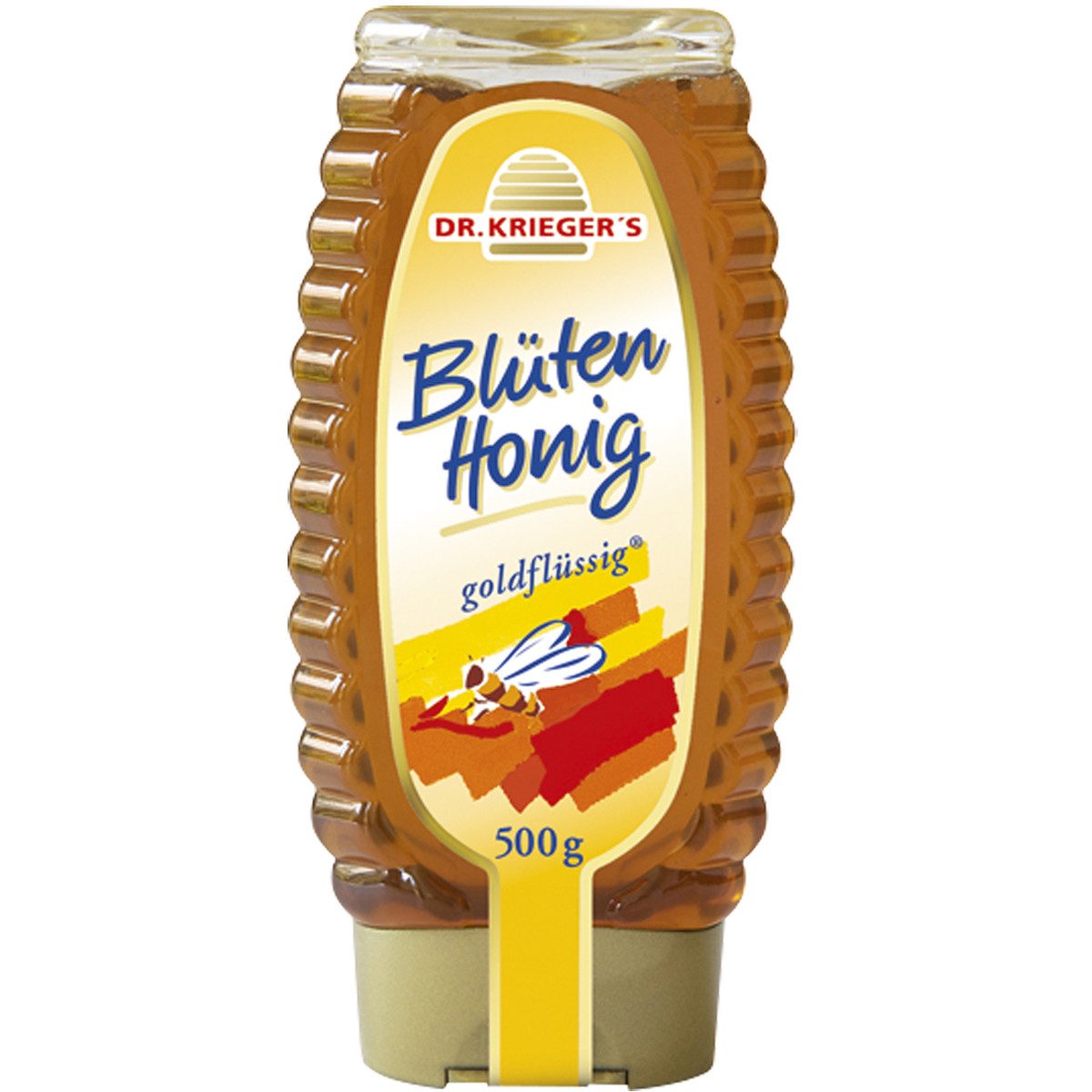 DR. KRIEGER'S Honig, Dr Kriegers Blüten Honig goldflüssig in der Dosierflasche 500g