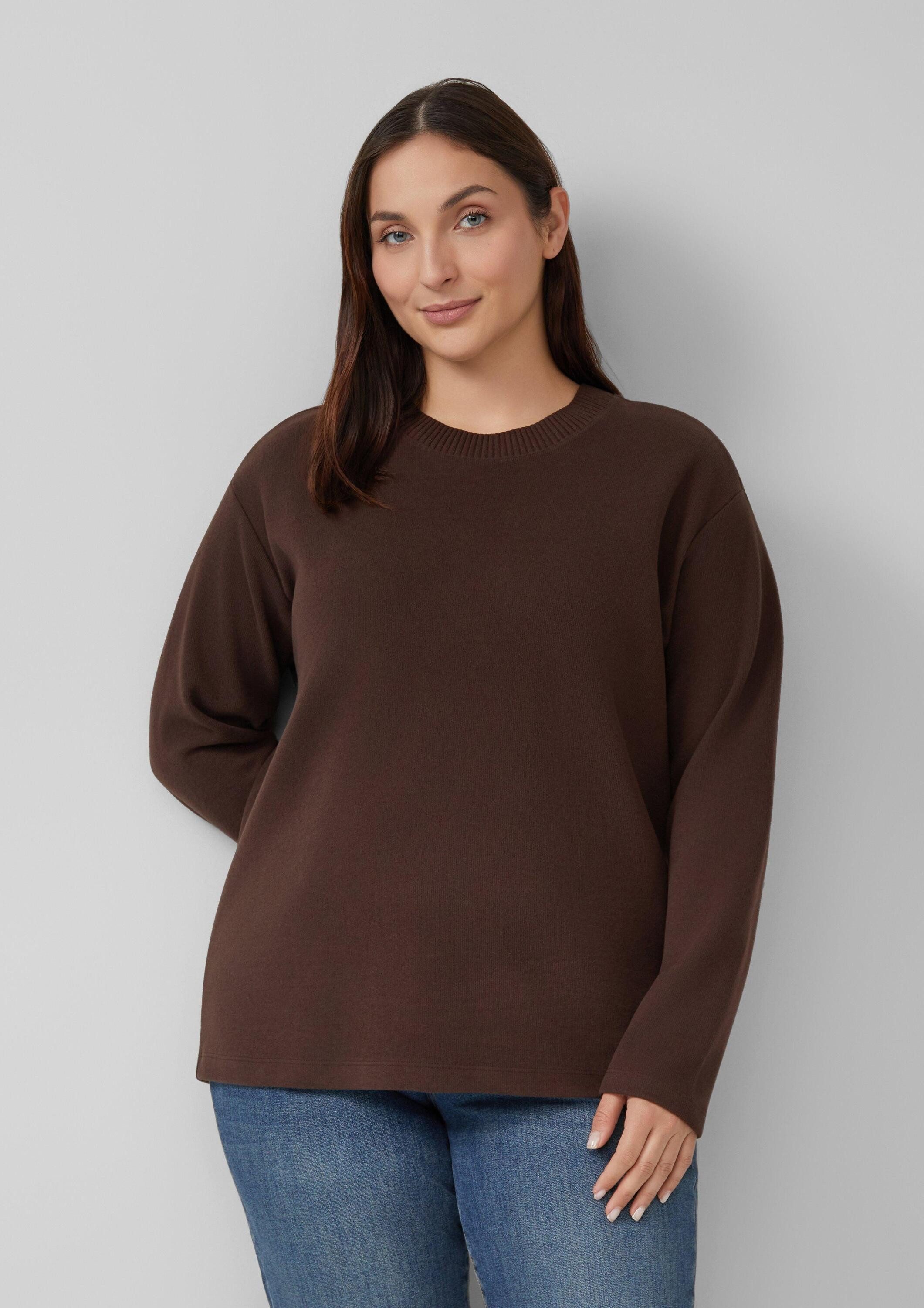 s.Oliver Longpullover Sweatshirt Flauschiges Sweatshirt (1-tlg) günstig online kaufen