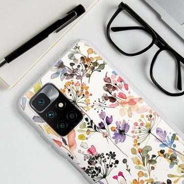 DeinDesign Handyhülle Blume Muster Pastell Wild Grasses, Xiaomi Redmi 10 Silikon Hülle Bumper Case Handy Schutzhülle