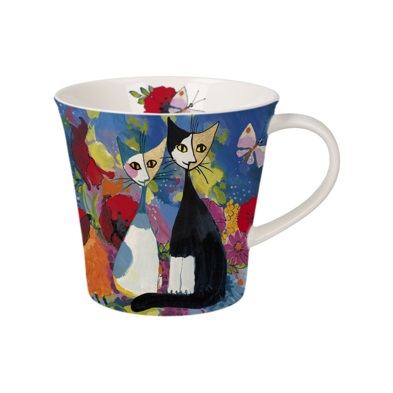 Goebel Tasse Rosina Wachtmeister, Fine Bone China, in Geschenkbox, Bunt, Gioia di primavera, H: 9.5cm