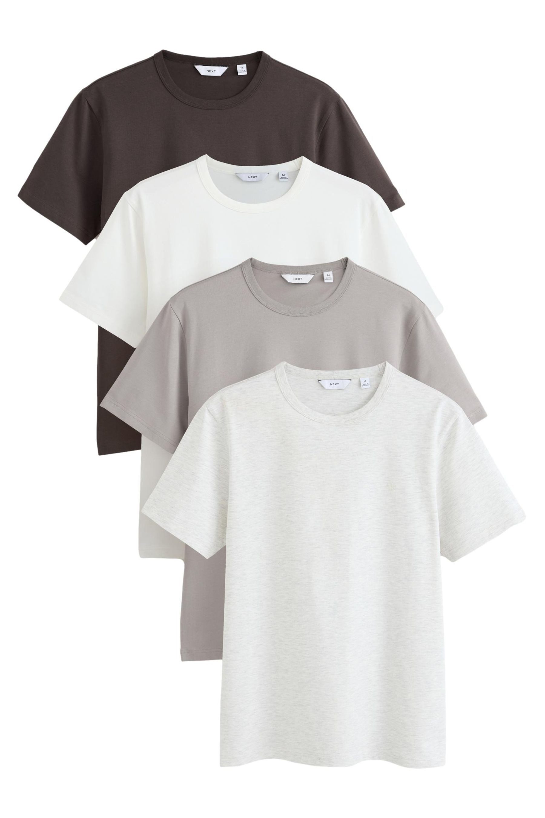 T-Shirt 4er-Pack Slim Fit T-Shirts, Trident