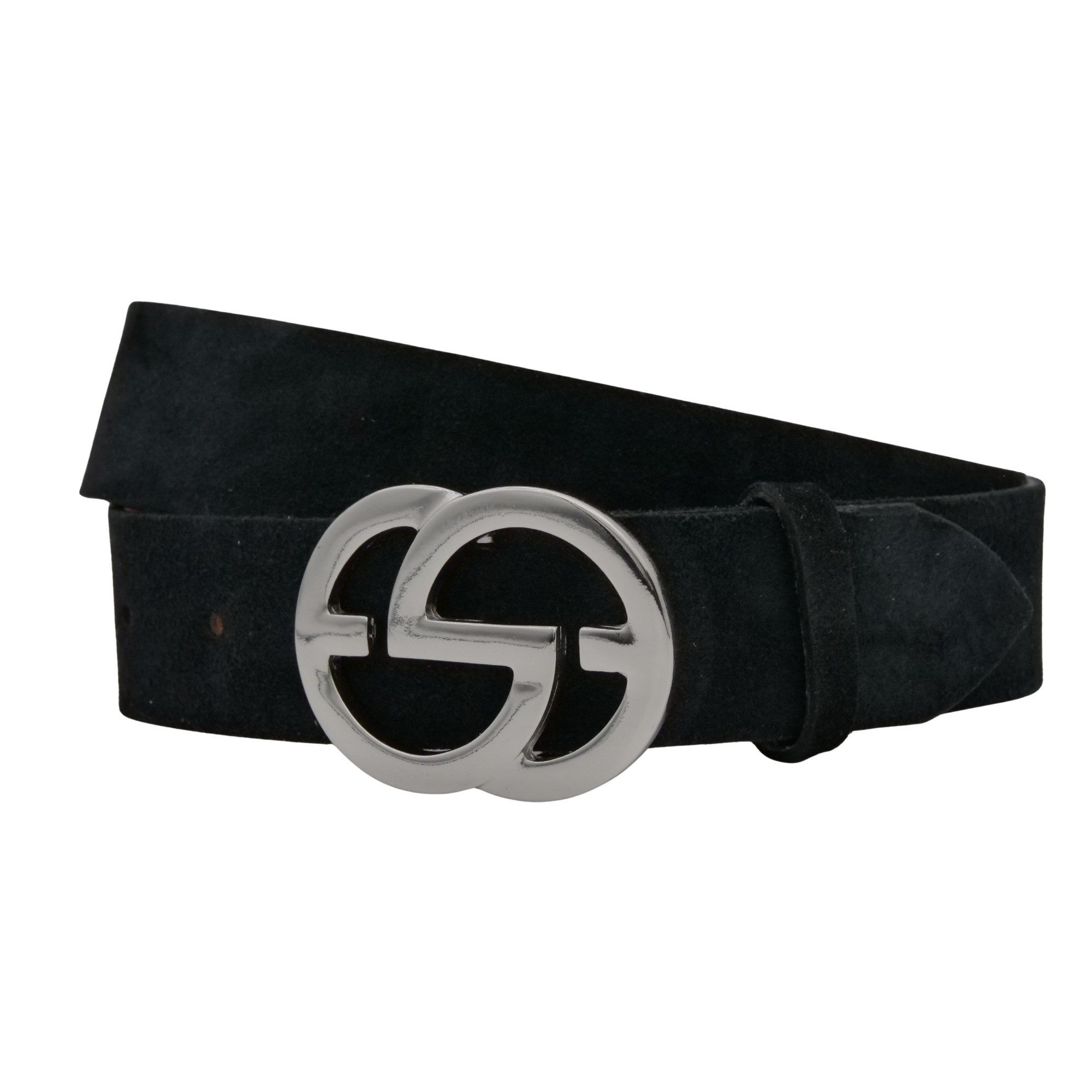 AnnaMatoni Ledergürtel AnnaMatoni Damen Ledergürtel in hochwertigem Velour günstig online kaufen