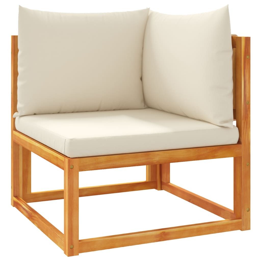vidaXL Loungesofa Gartensofa-Ecke mit Kissen Holz & Seil, 1 Teile