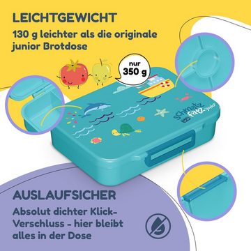 schmatzfatz Frischhaltedose Lite Lunchbox 6 Fächer 20,8 x 4,5 x 15 cm, Tritan, Silikon, (Packung)