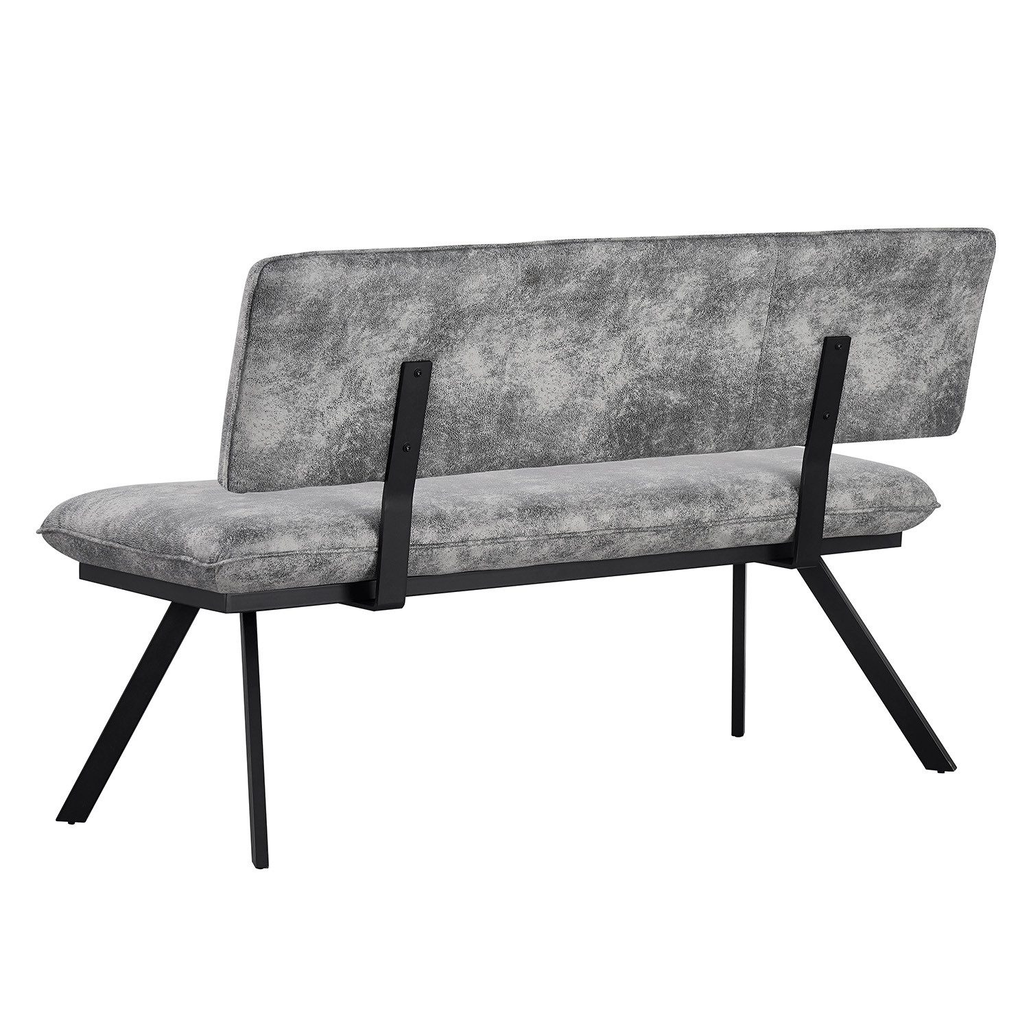 B&D home Essbank JUNA (1-St), gepolstert, stabiles Metallgestell, mit Rückenlehne, in 140 oder 160cm